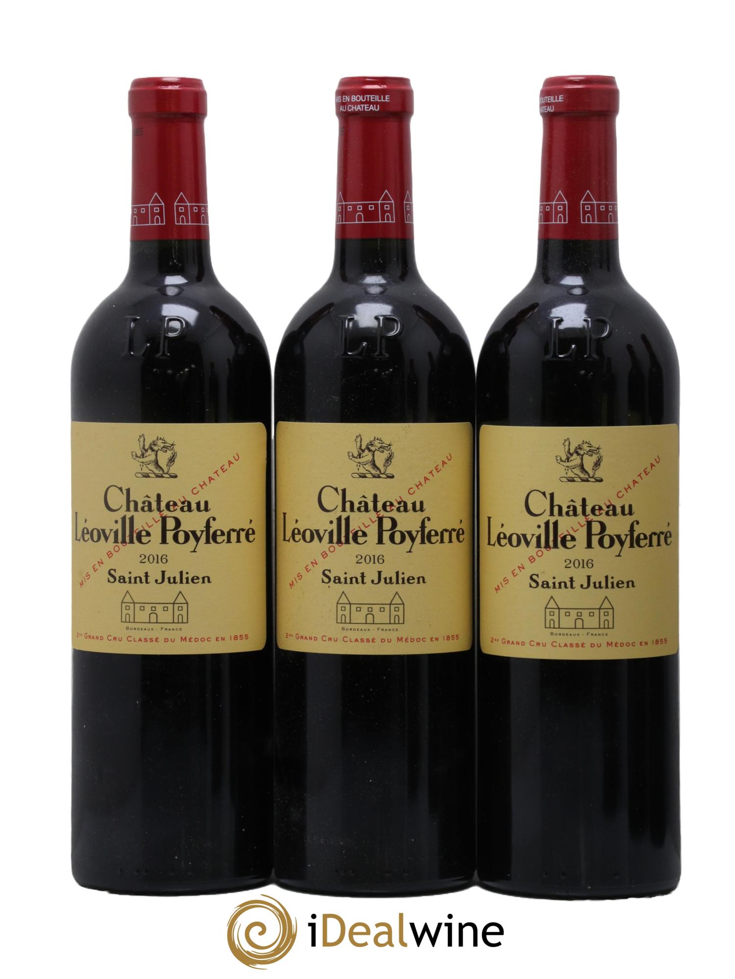 Château Léoville Poyferré 2ème Grand Cru Classé 2016 - Lot de 6 bouteilles - 1
