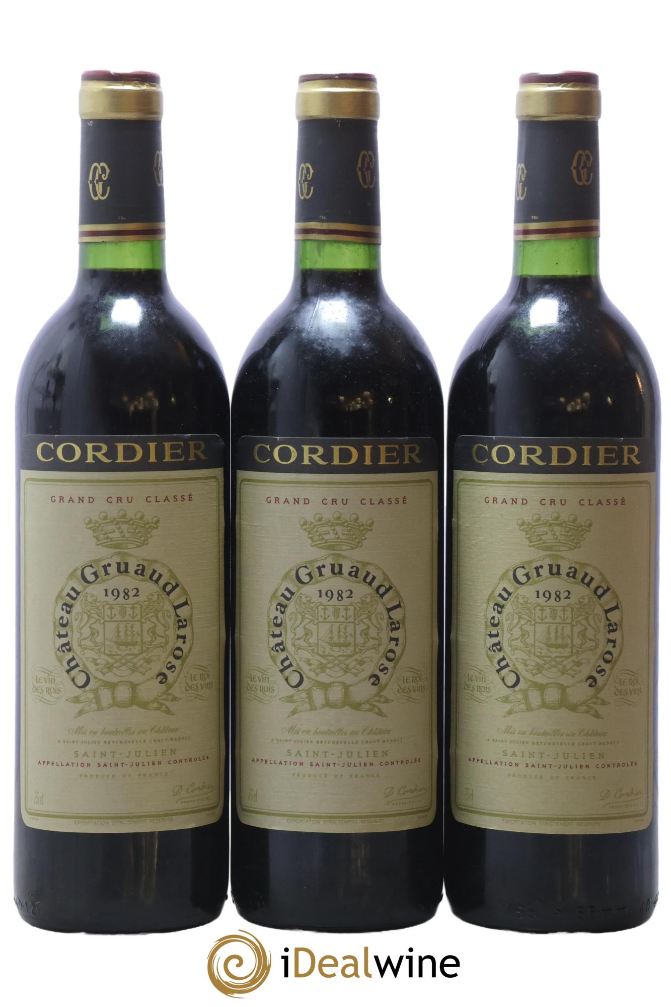 Château Gruaud Larose 2ème Grand Cru Classé 1982 - Lot de 3 bouteilles - 0