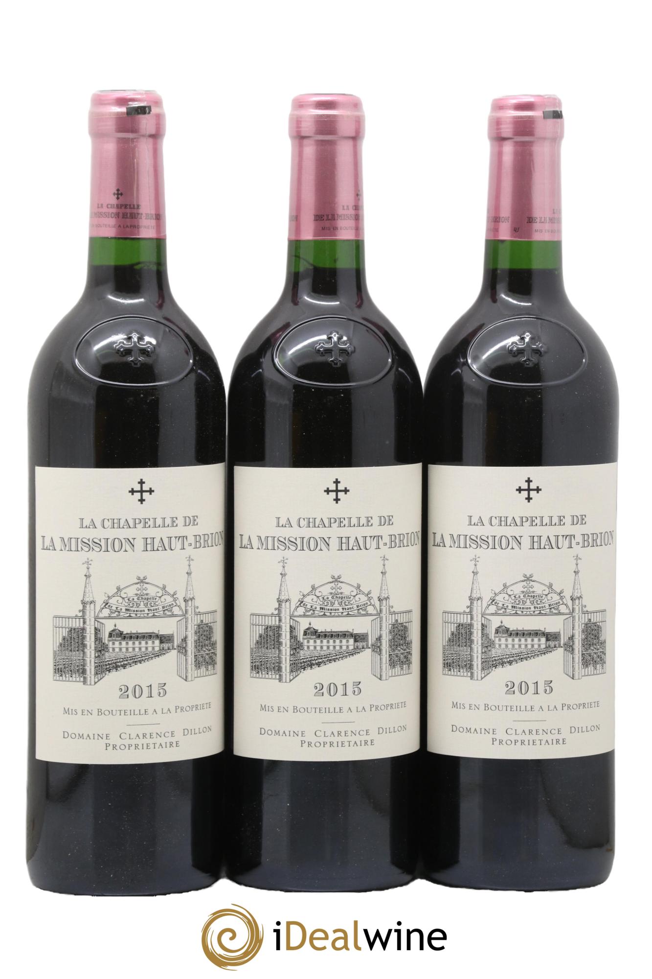 La Chapelle de La Mission Haut-Brion Second Vin 2015 - Lot de 3 bouteilles - 0