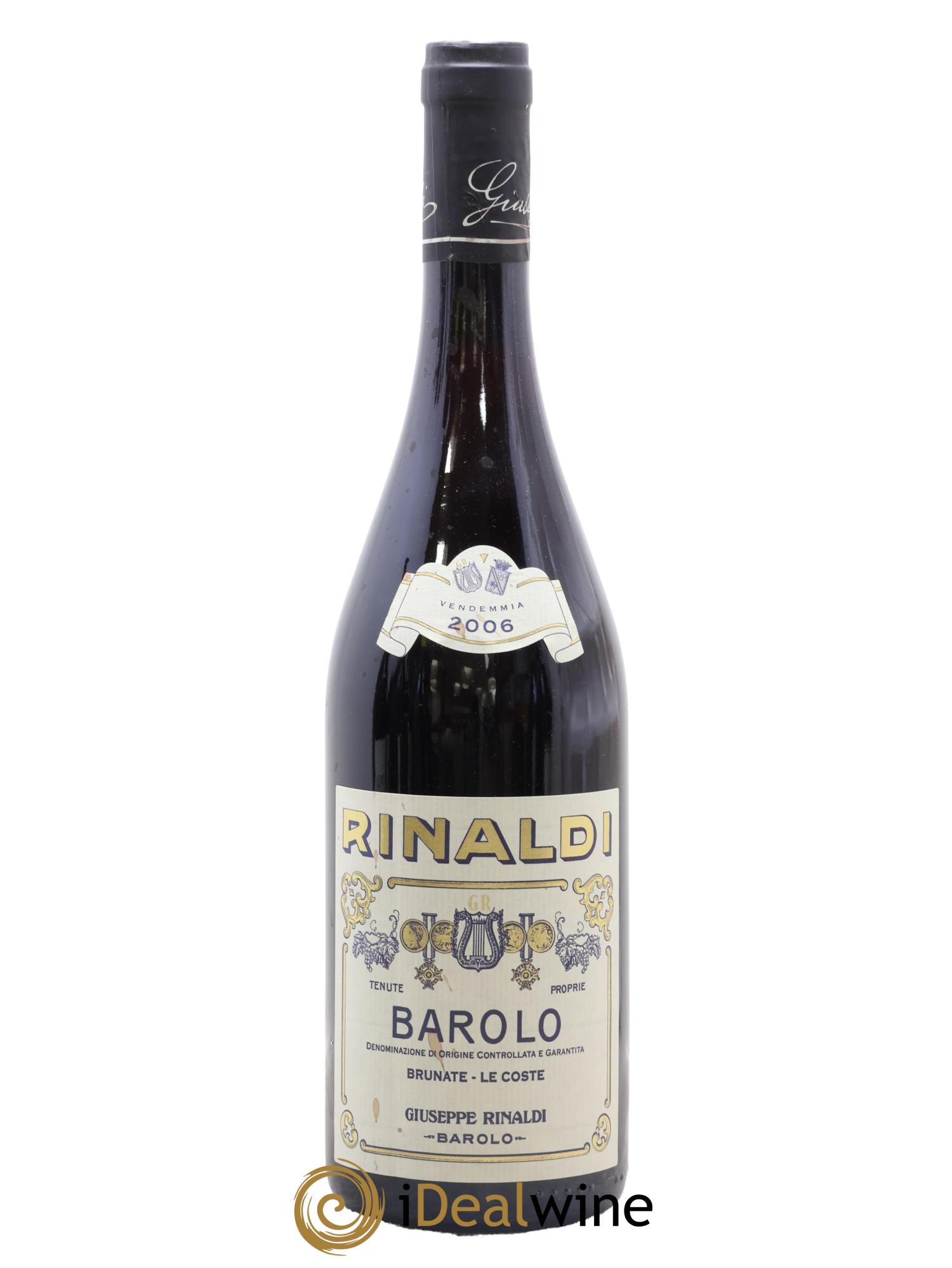 Barolo DOCG Brunate Le Coste Giuseppe Rinaldi 2006 - Lot de 1 bouteille - 0