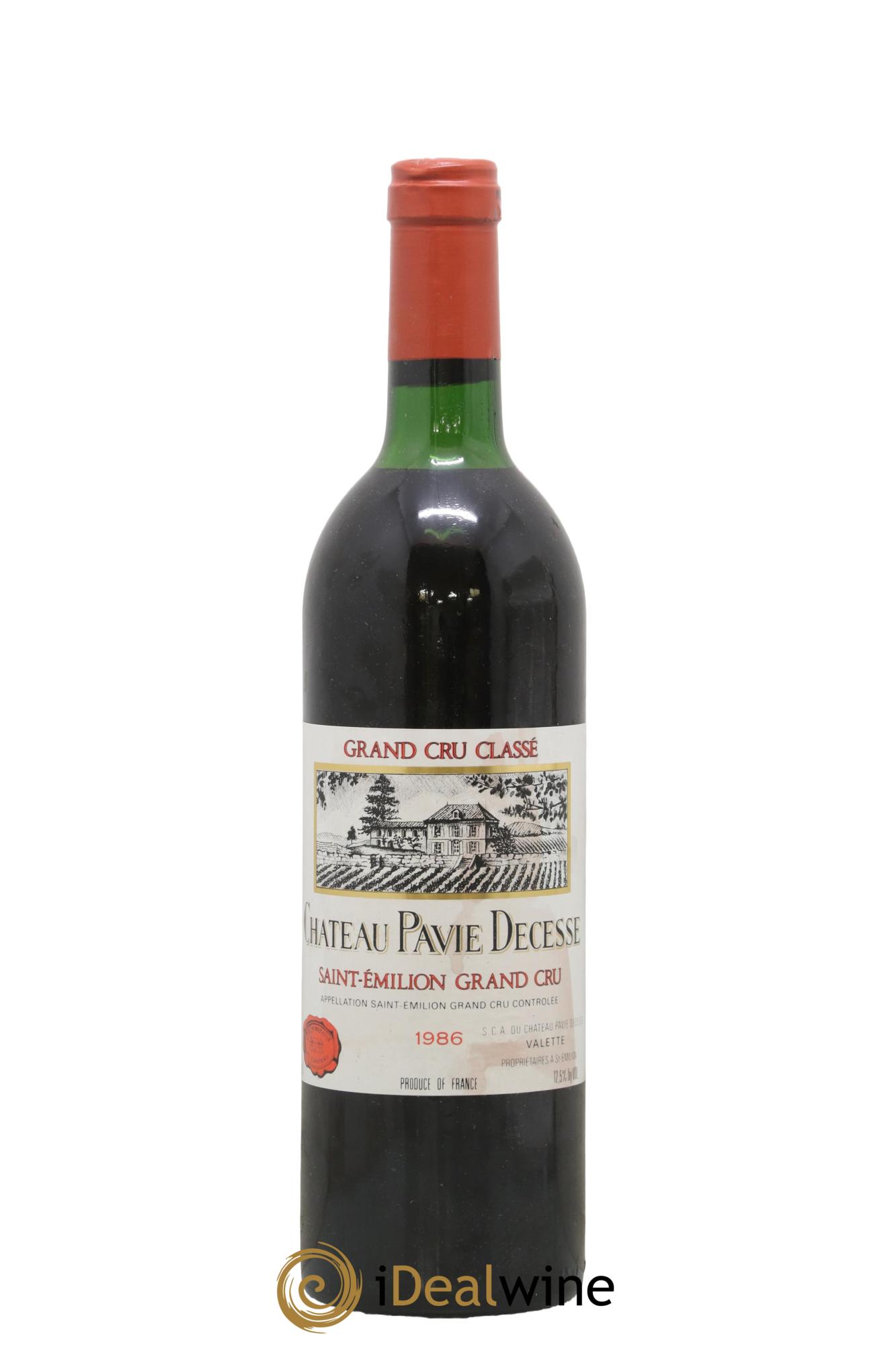 Château Pavie Decesse Grand Cru Classé 1986 - Lot de 1 bouteille - 0
