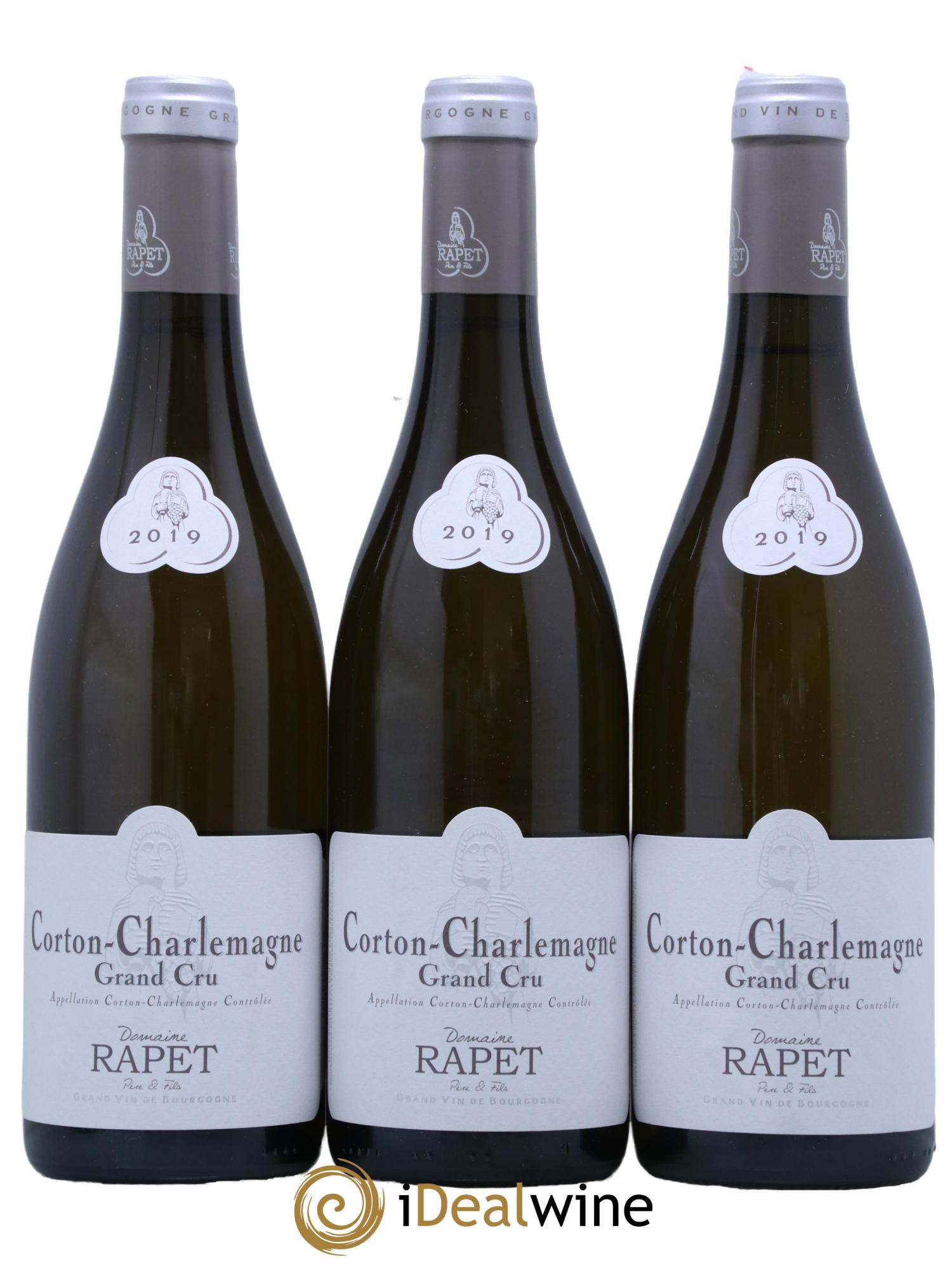 Corton-Charlemagne Grand Cru Rapet Père & Fils 2019 - Posten von 3 Flaschen - 0