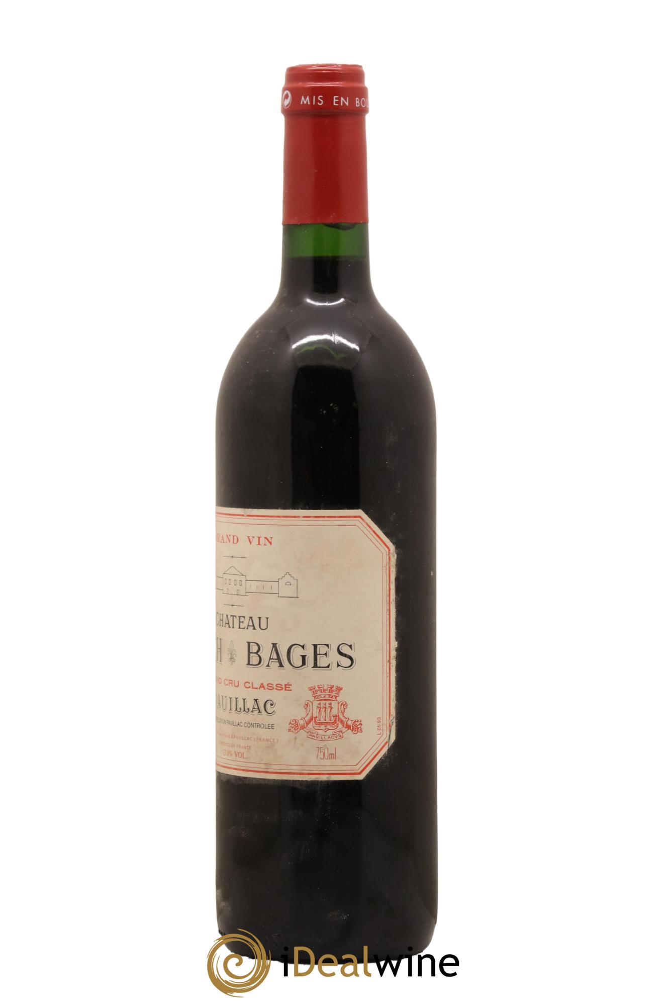 Château Lynch Bages 5ème Grand Cru Classé 1993 - Lot de 1 bouteille - 1