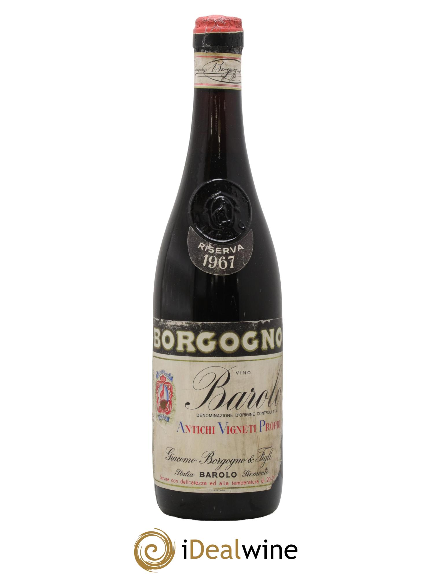 Barolo DOCG Riserva Giacomo Borgogno 1967 - Posten von 1 Flasche - 0