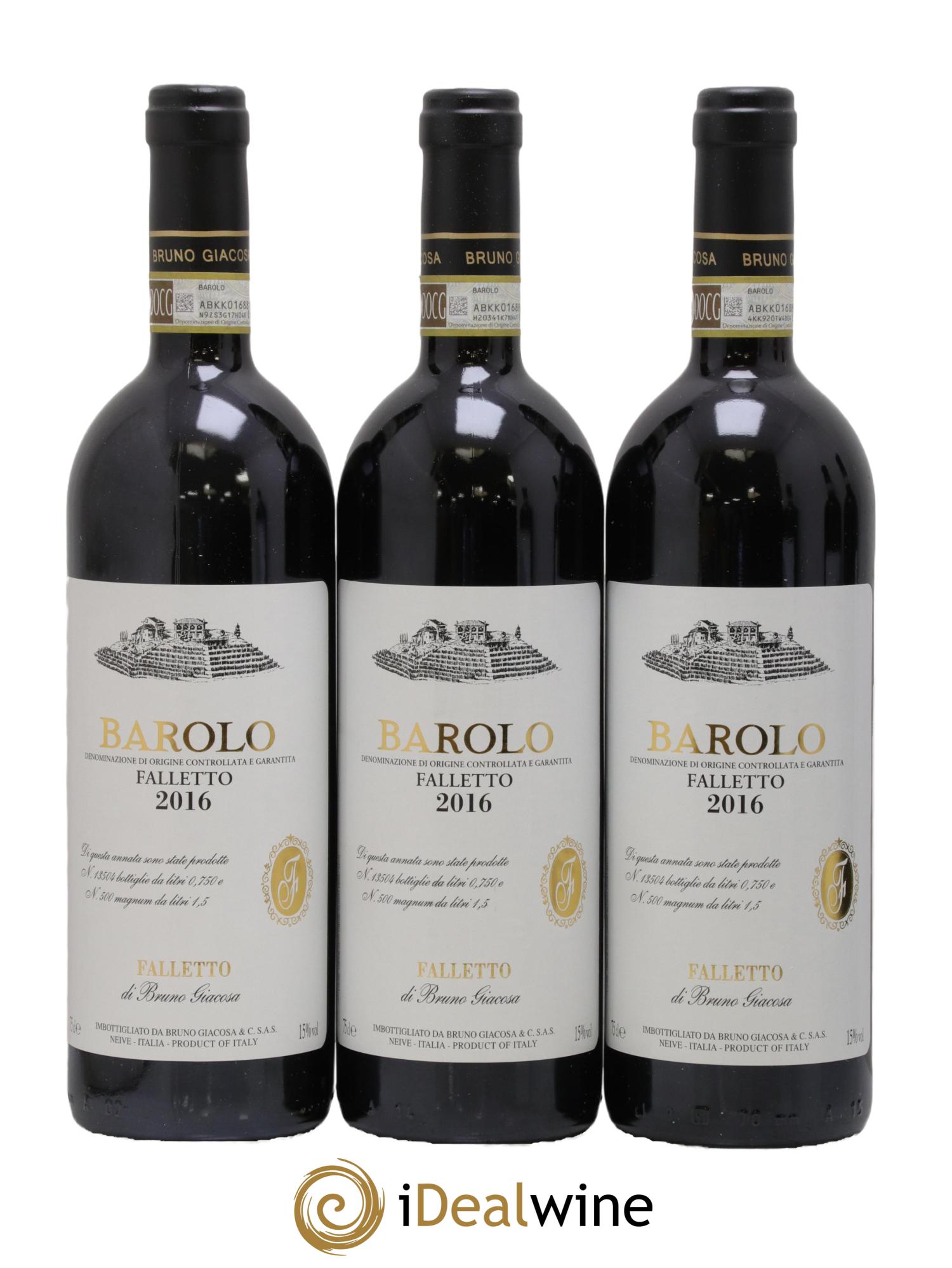 Barolo DOCG Azienda Agricola Falletto di Bruno Giacosa  2016 - Lotto di 6 bottiglie - 1