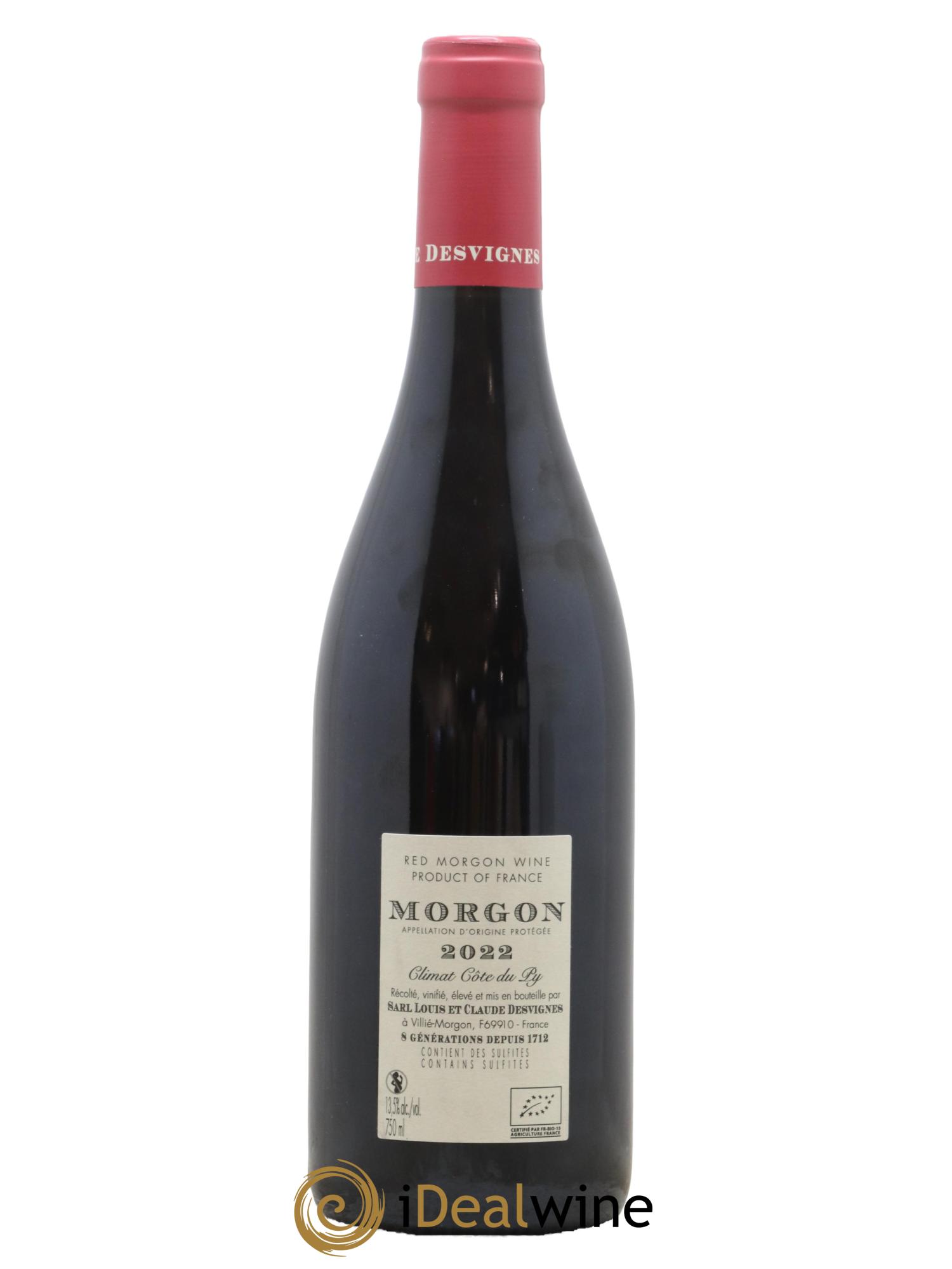 Morgon Côte du Py Louis-Claude Desvignes 2022 - Posten von 1 Flasche - 1