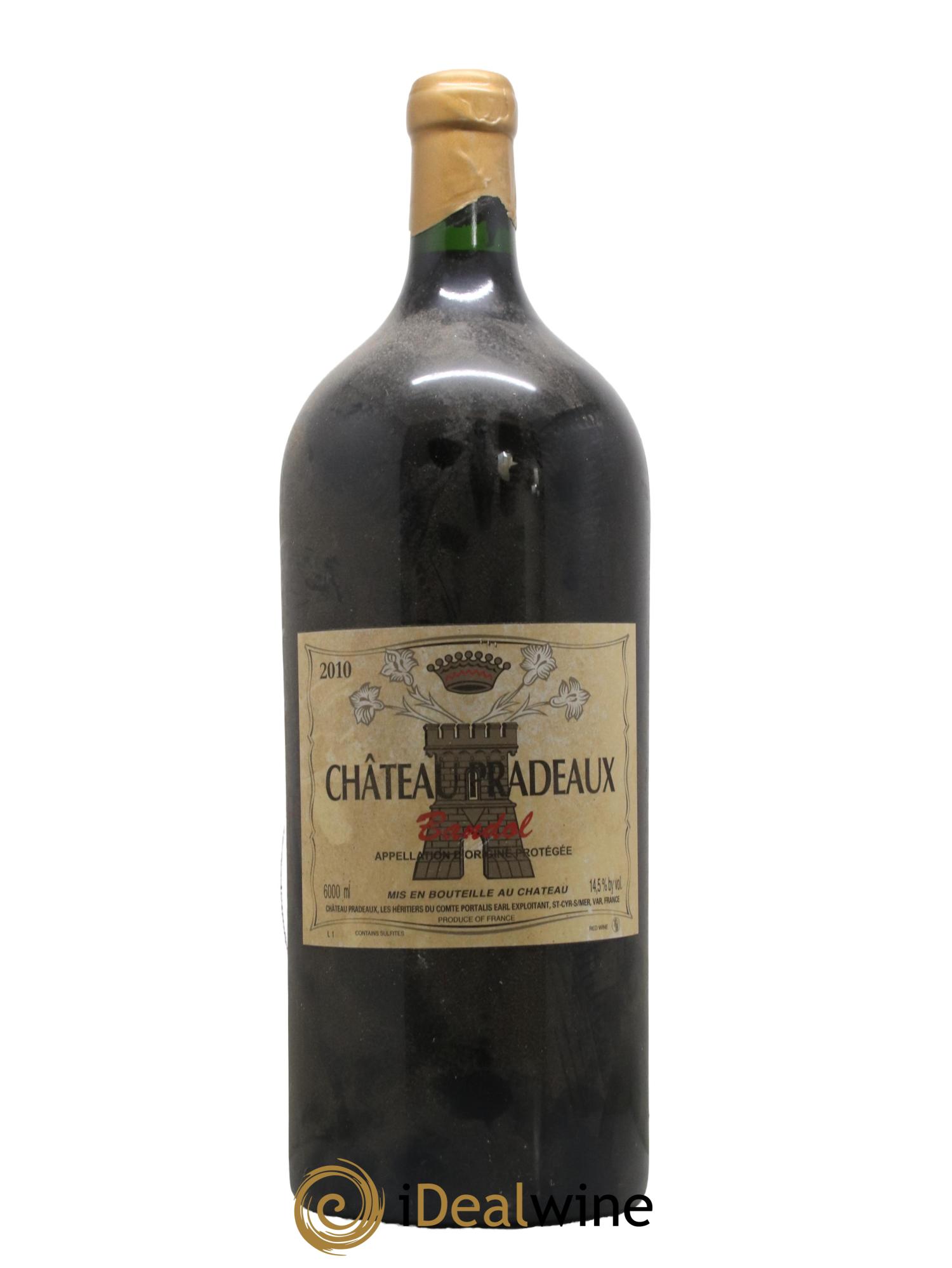 Bandol Château Pradeaux Famille Portalis 2010 - Lot de 1 impériale - 0