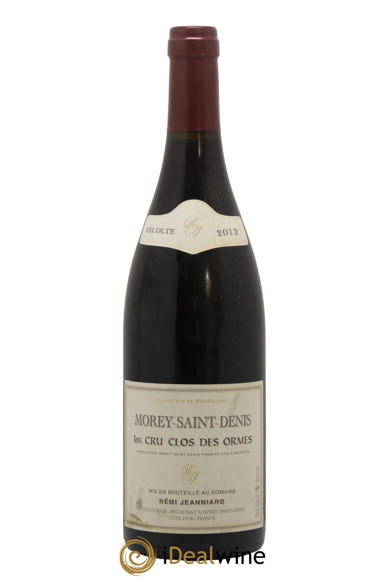 Morey-Saint-Denis 1er Cru Clos des Ormes Domaine Rémi Jeanniard 2012 - Lotto di 1 bottiglia - 0