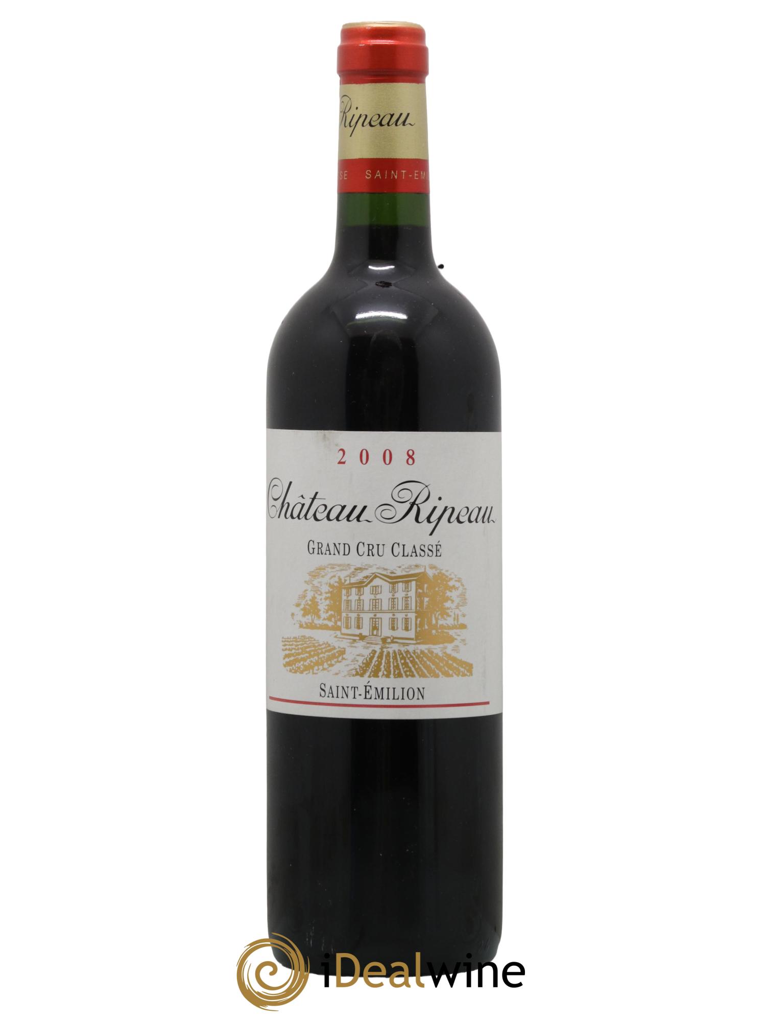 Château Ripeau Grand Cru Classé 2008 - Posten von 1 Flasche - 0