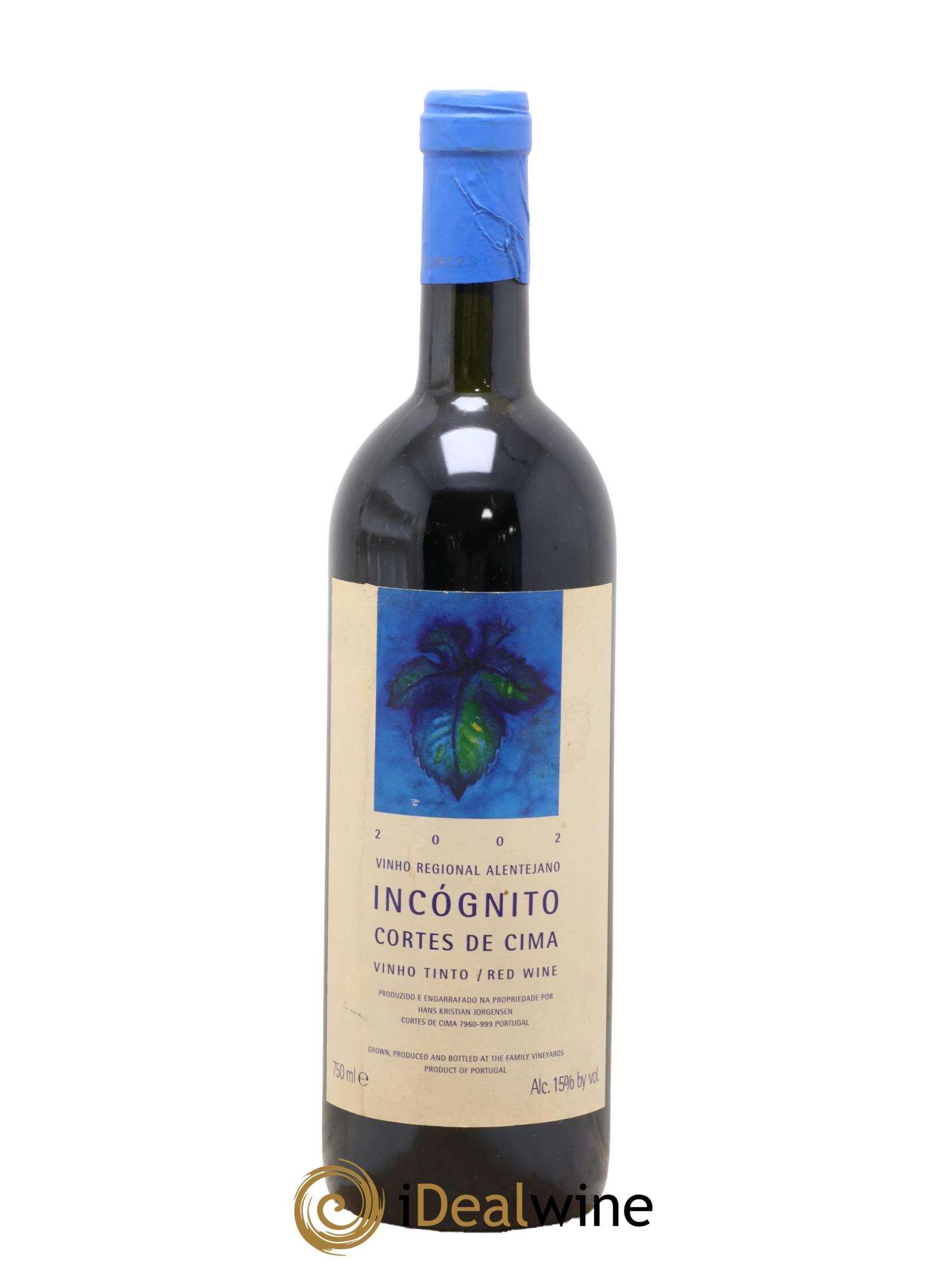 Portugal Alentejano Incognito Cortes de Cima 2002 - Lot de 1 bouteille - 0