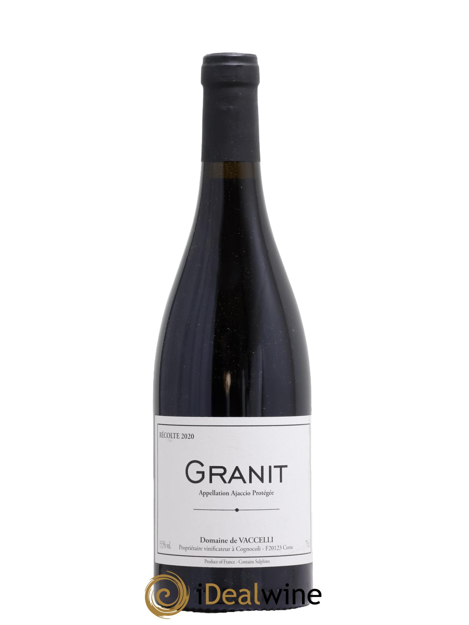 Ajaccio Granit Vaccelli 2020 - Lot de 1 bouteille - 0