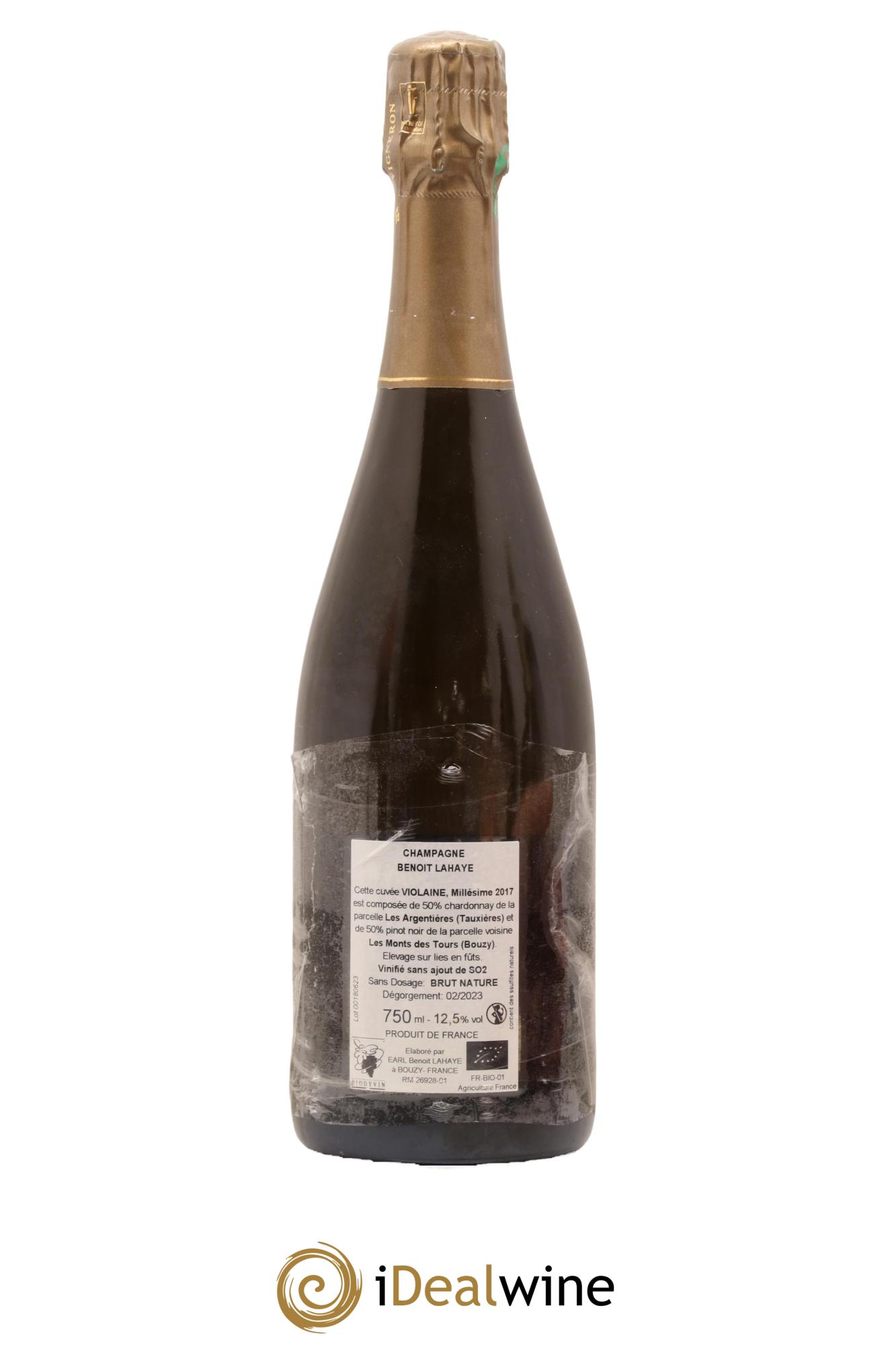 Violaine Brut Nature Benoit Lahaye 2017 - Lot de 1 bouteille - 1