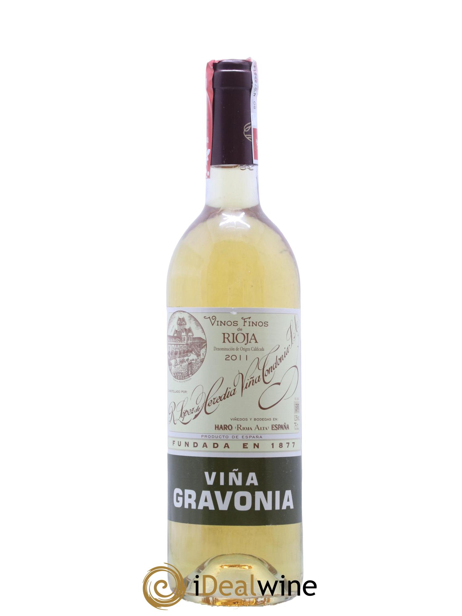 Rioja DOCA Vina Gravonia Crianza Vina Tondonia R. Lopez de Heredia 2011 - Lot de 1 bouteille - 0