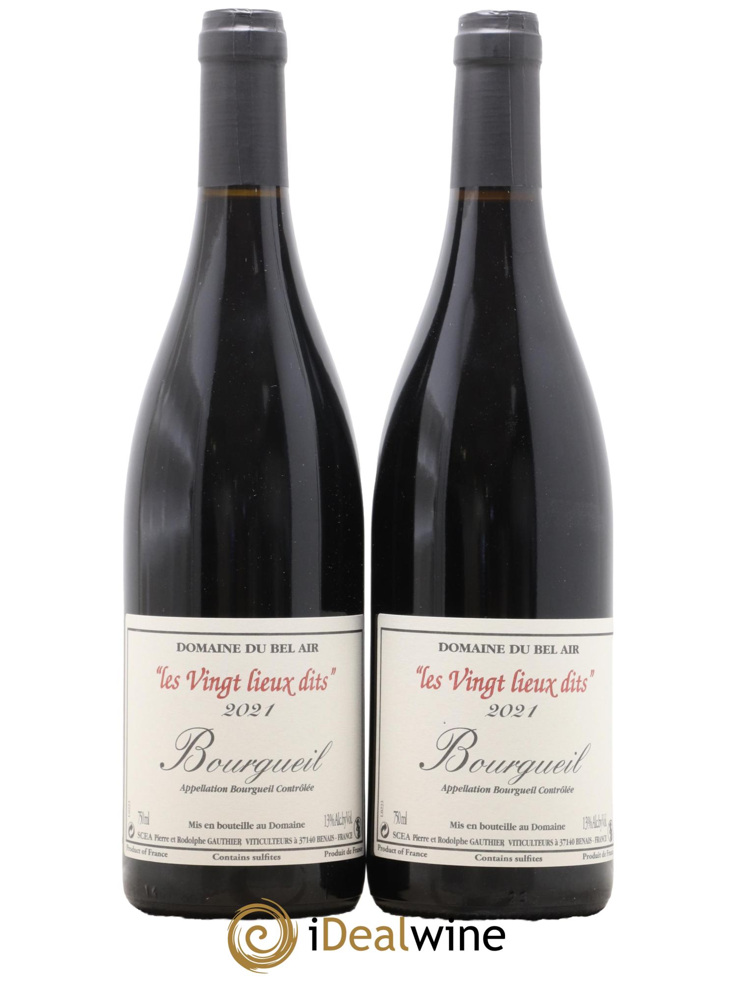 Bourgueil Vingt Lieux Dits Domaine du Bel Air 2021 - Lot de 2 bouteilles - 0