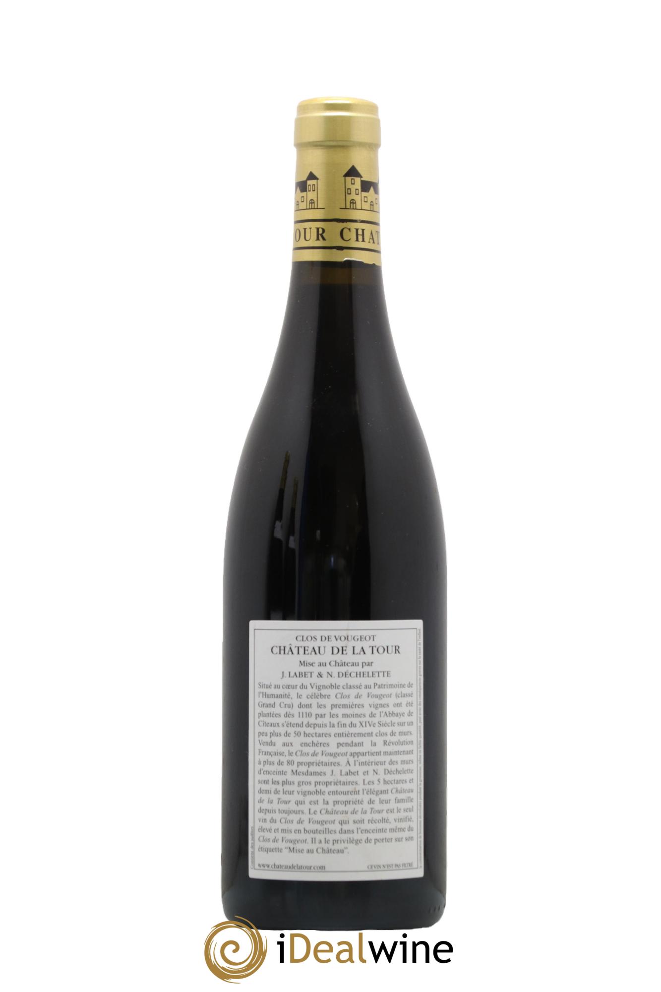 Clos de Vougeot Grand Cru Vieilles Vignes Château de La Tour 2016 - Lot de 1 bouteille - 1