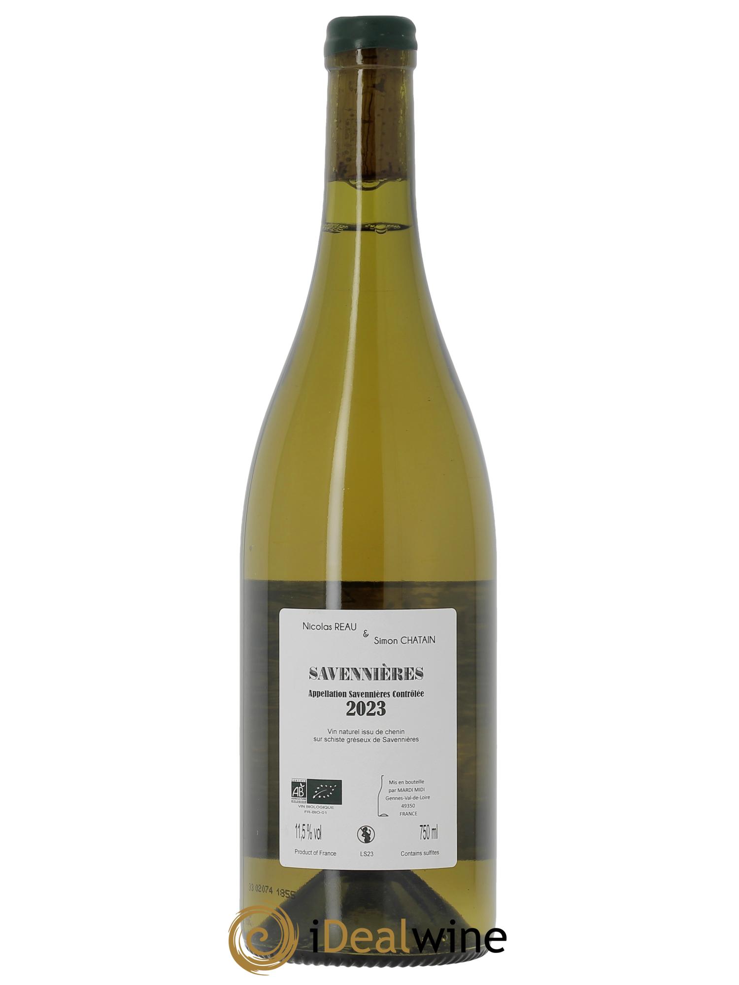 Anjou Savenniere Clos des Treilles - Nicolas Réau  2023 - Lot de 1 bouteille - 1