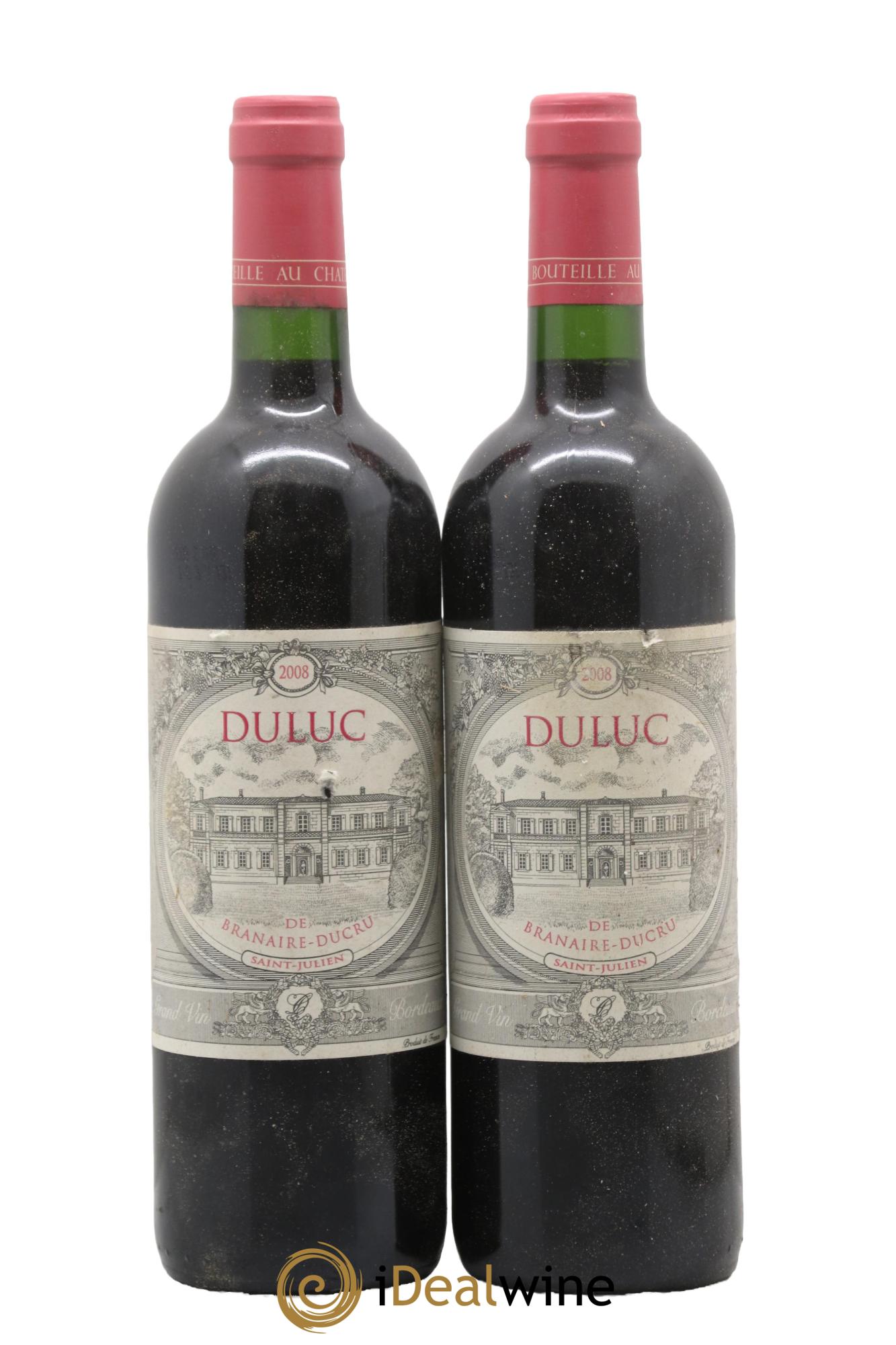 Duluc de Branaire Second Vin 2008 - Lot de 2 bouteilles - 0