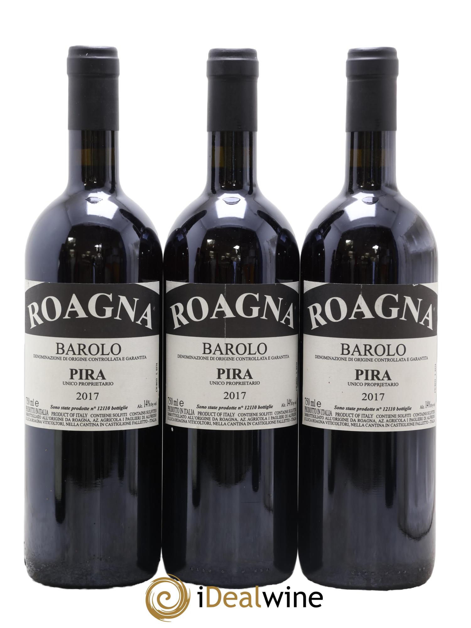 Barolo DOCG Pira Roagna 2017 - Lot de 3 bouteilles - 0