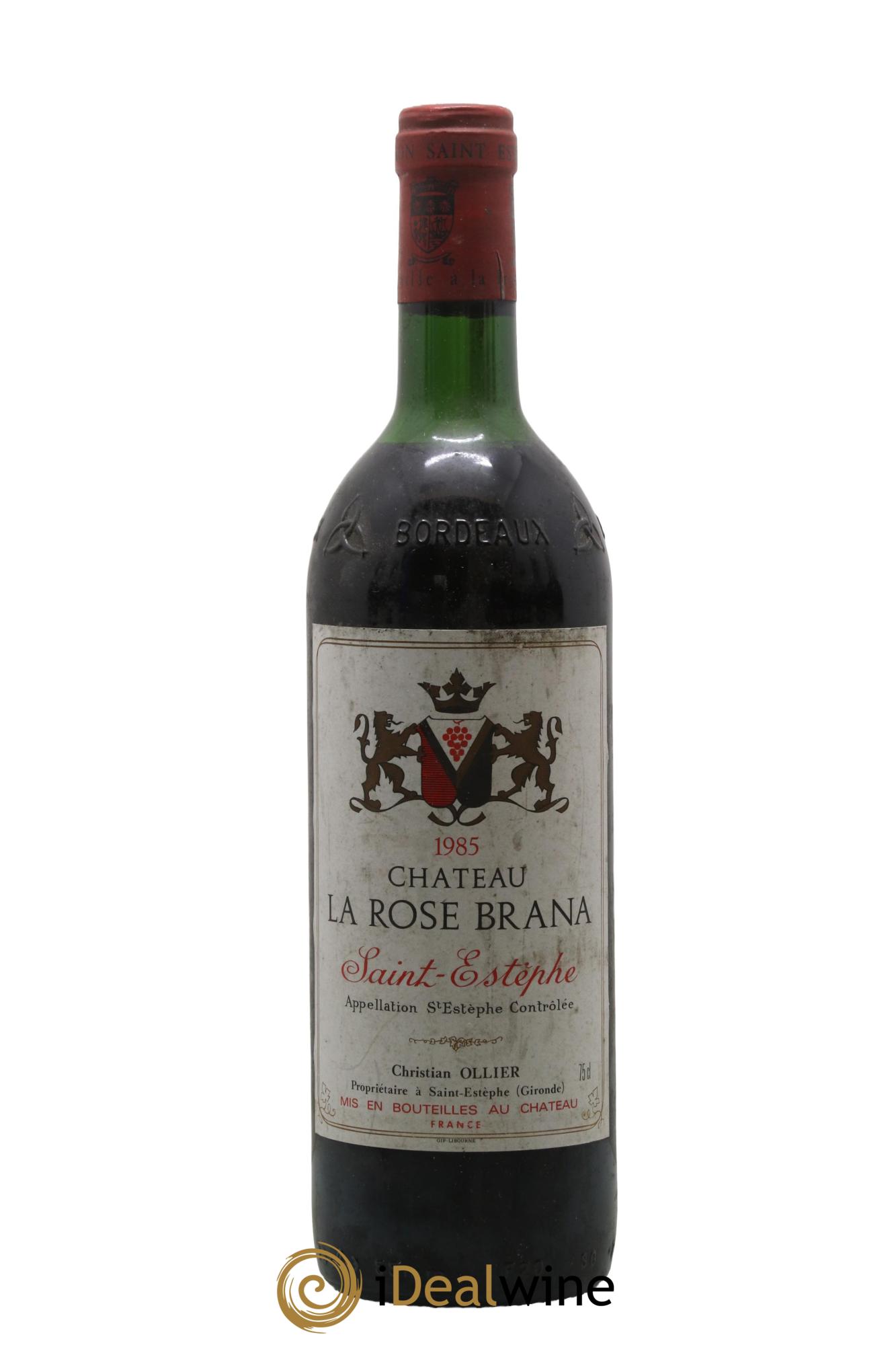 Saint-Estèphe La Rose Brana 1985 - Lot de 1 bouteille - 0