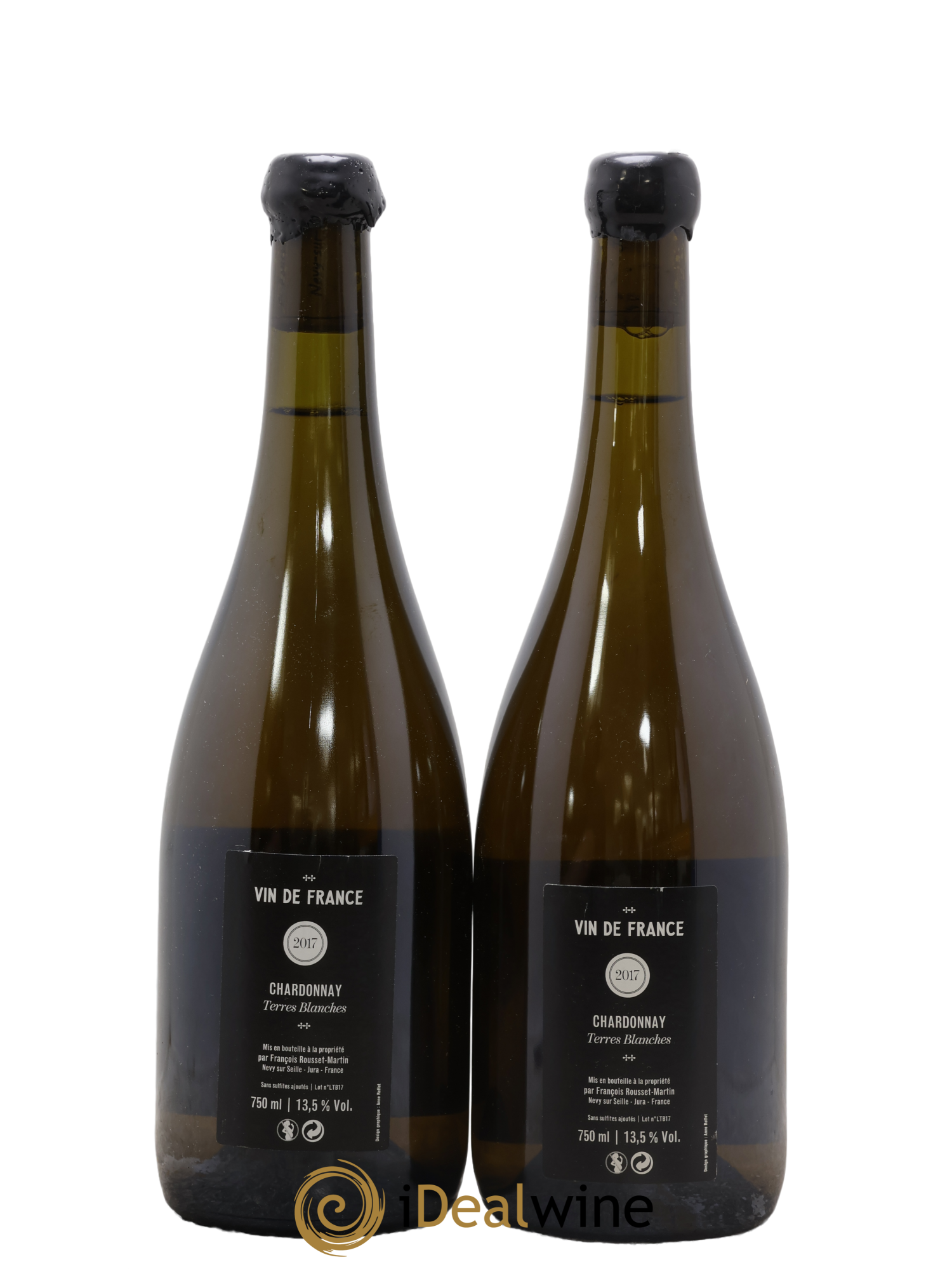 Vin de France Terres Blanches Chardonnay François Rousset Martin 2017 - Lot de 2 bouteilles - 1