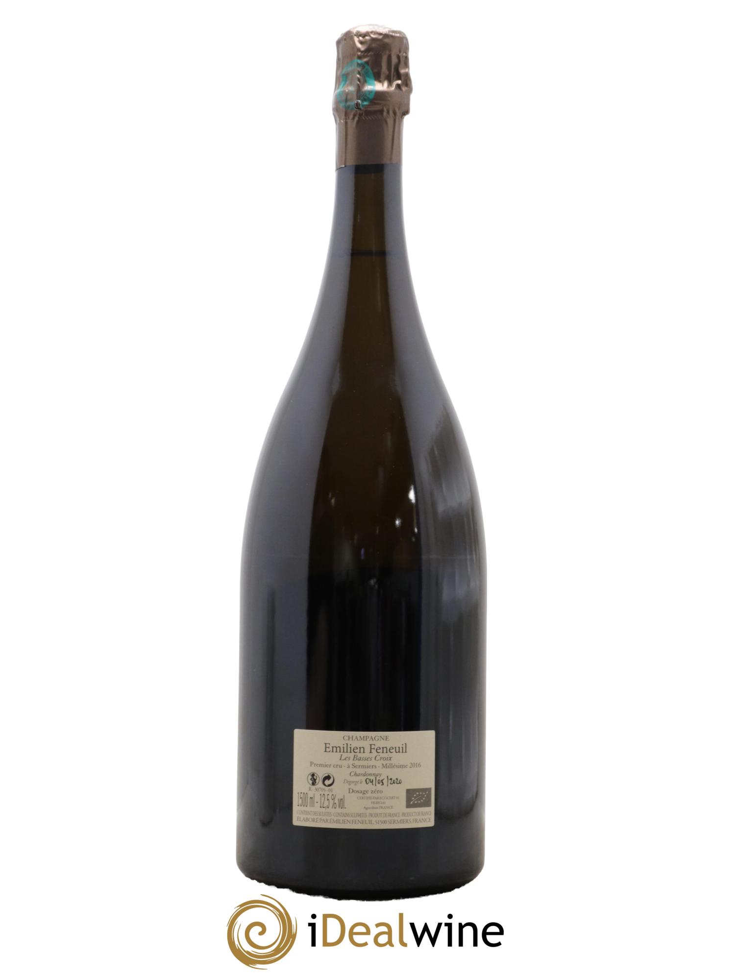 Champagne Les Basses Croix Blanc de Blancs Emilien Feneuil 2016 - Lotto di 1 magnum - 1