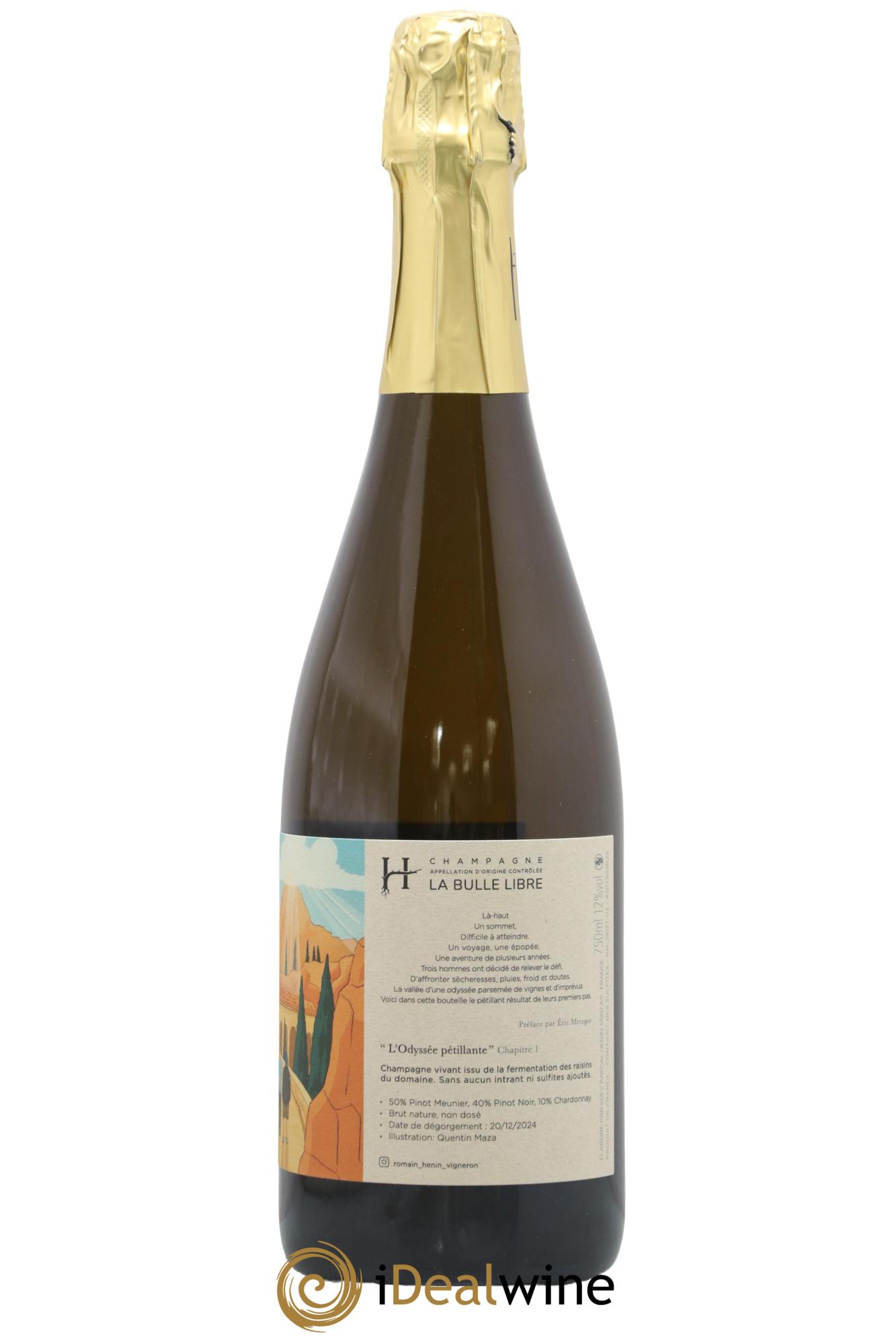 L'Odyssée Pétillante Chapitre 1 Romain Henin - Lot of 1 bottle - 1