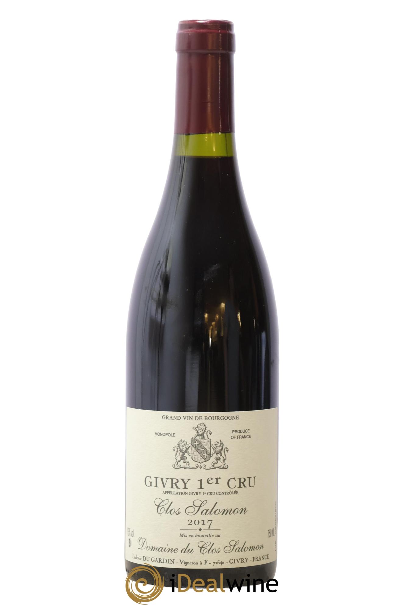Givry 1er Cru Clos Salomon Clos Salomon 2017 - Lot de 1 bouteille - 0