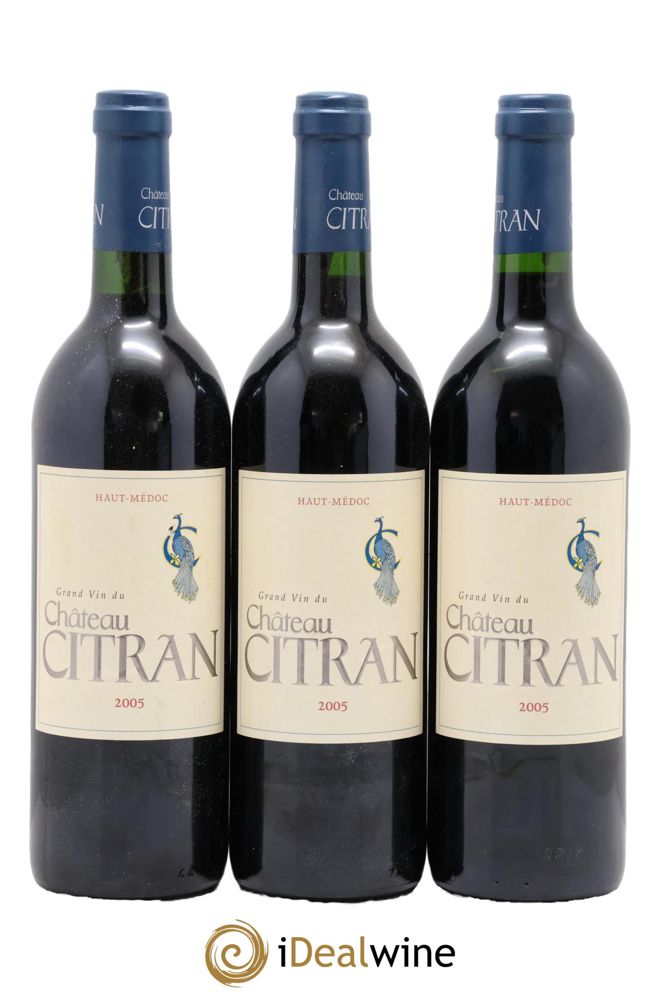 Château Citran Cru Bourgeois 2005 - Lot of 3 bottles - 0