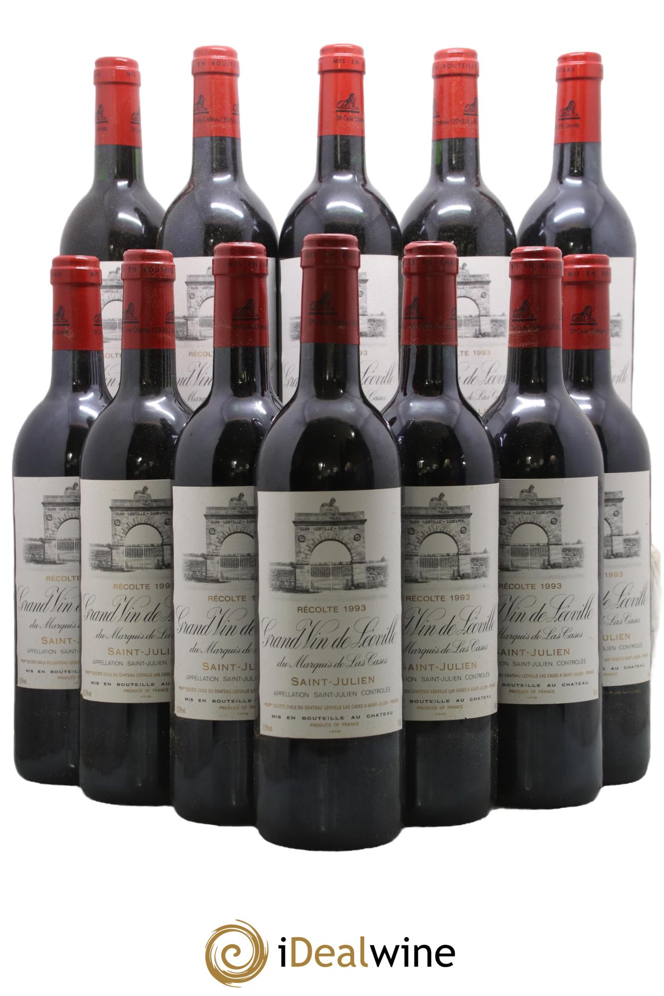 Château Léoville Las Cases 2ème Grand Cru Classé 1993 - Lot de 12 bouteilles - 0