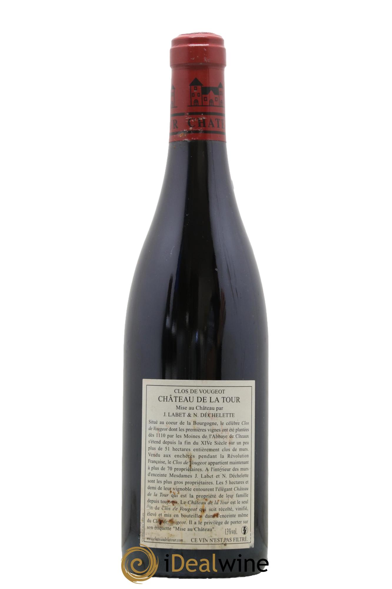 Clos de Vougeot Grand Cru Château de La Tour 2003 - Posten von 1 Flasche - 1