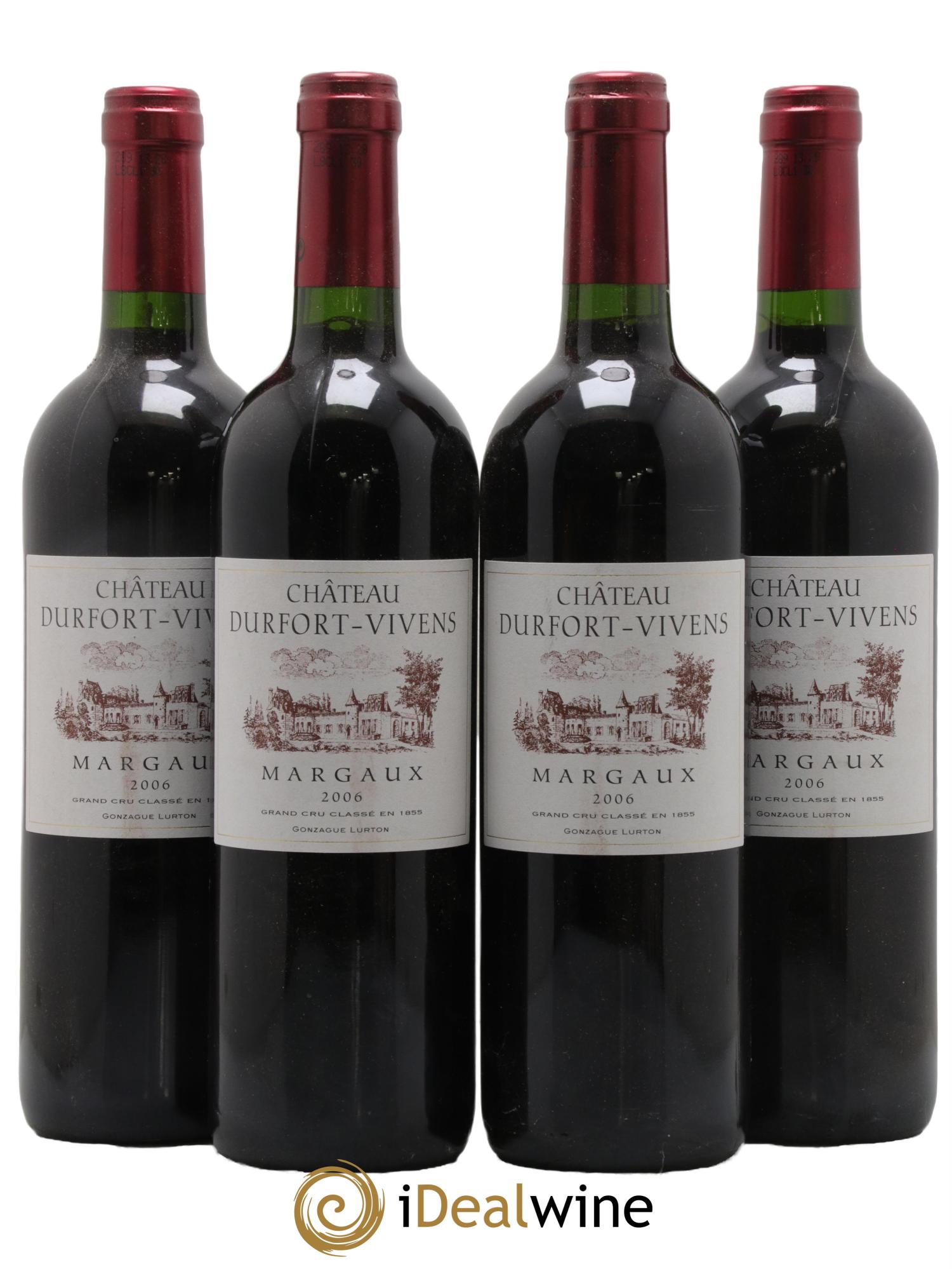 Château Durfort Vivens 2ème Grand Cru Classé 2006 - Lot de 4 bouteilles - 0
