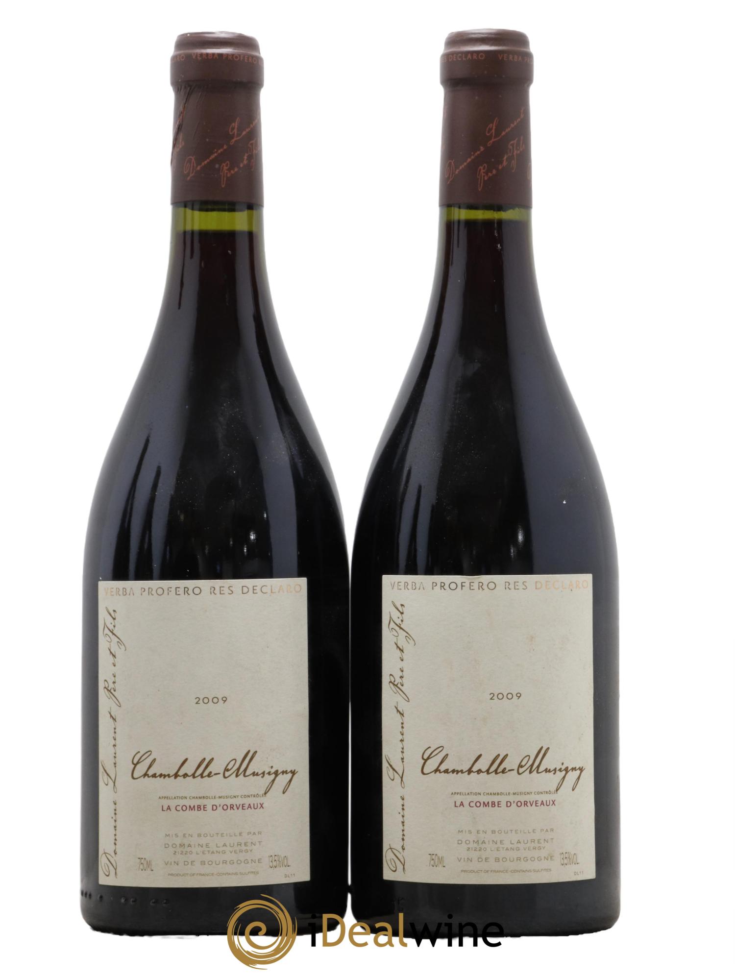 Chambolle-Musigny La Combe d'Orveaux Laurent Père et Fils (Domaine) 2009 - Lot de 2 bouteilles - 0