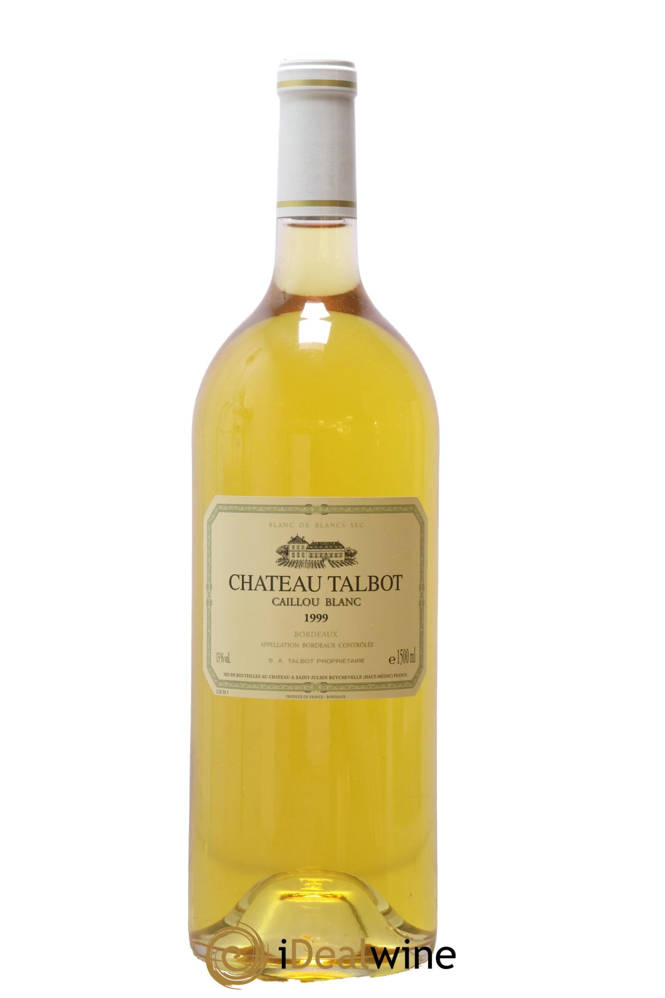 Château Talbot Caillou Blanc 1999 - Lotto di 1 magnum - 0