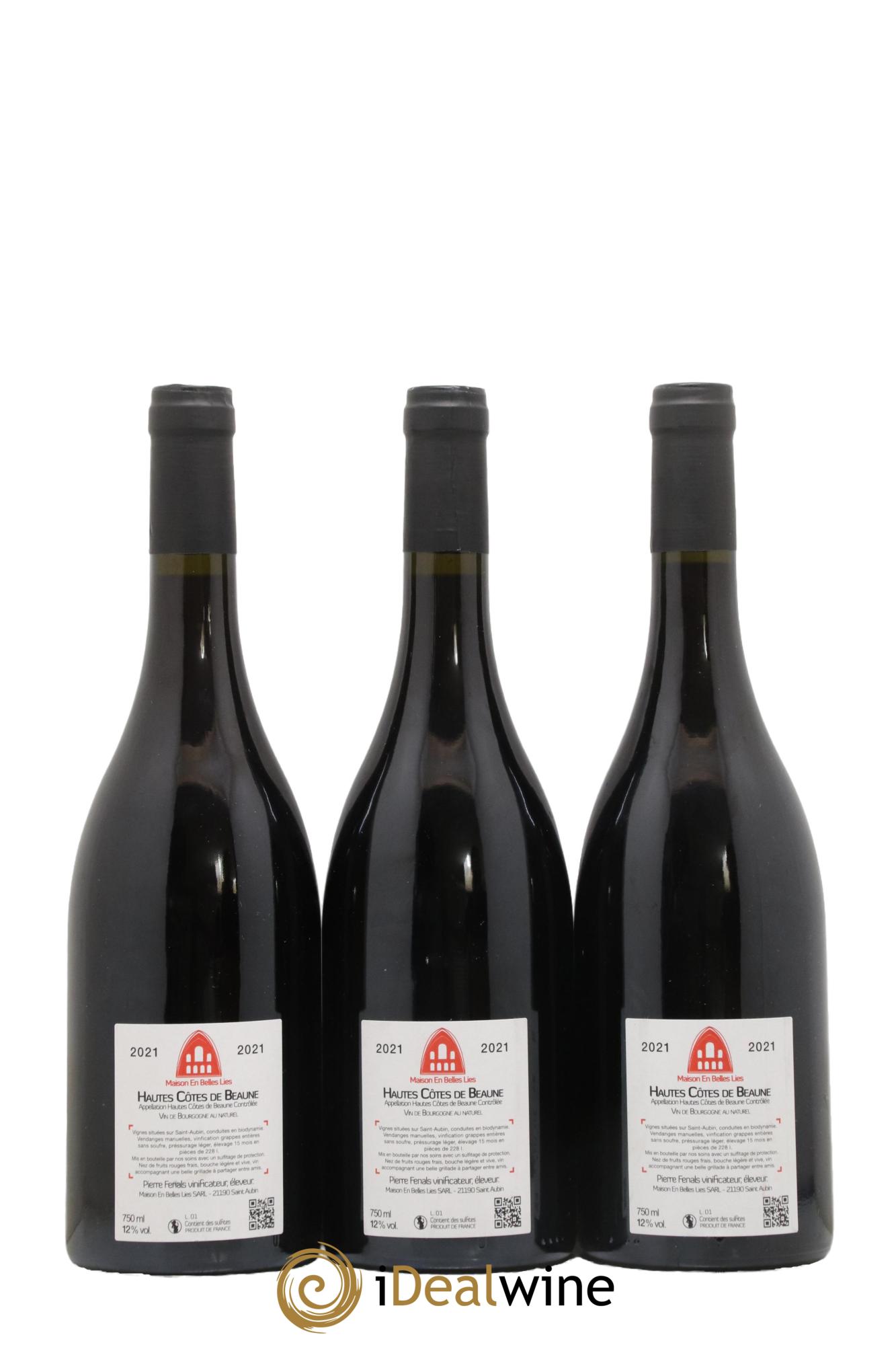 Hautes-Côtes de Beaune Maison En Belles Lies  2021 - Lot de 3 bouteilles - 1