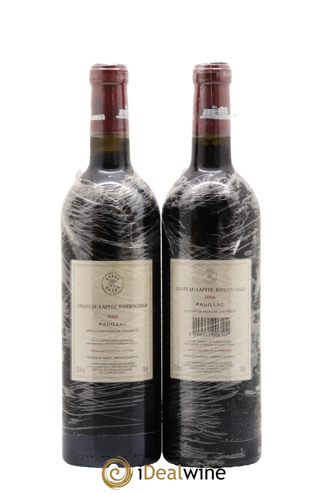 Château Lafite Rothschild 1er Grand Cru Classé 2006 - Lot of 2 bottles - 1