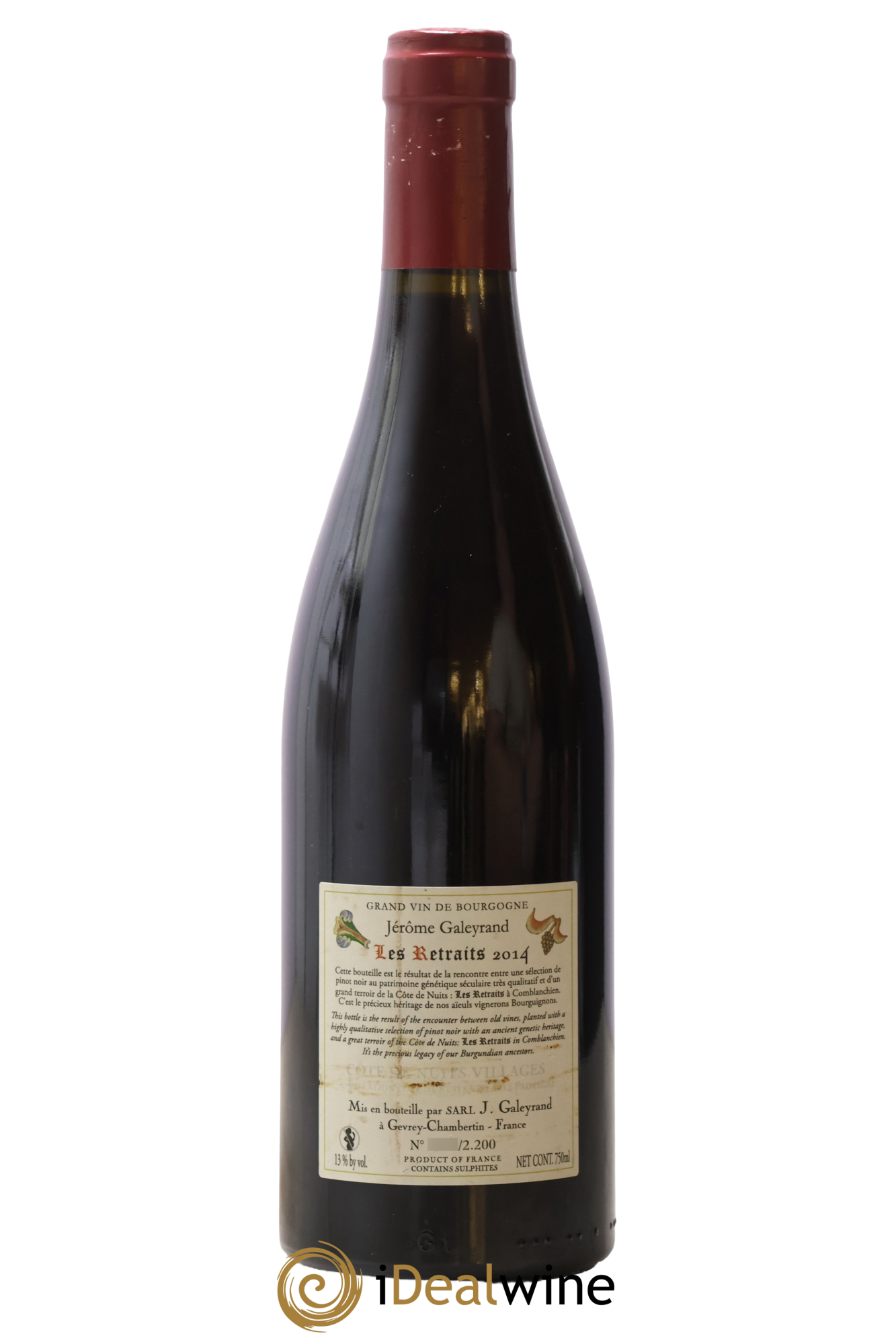 Côte de Nuits-Villages Les Retraits Jérôme Galeyrand 2014 - Posten von 1 Flasche - 1