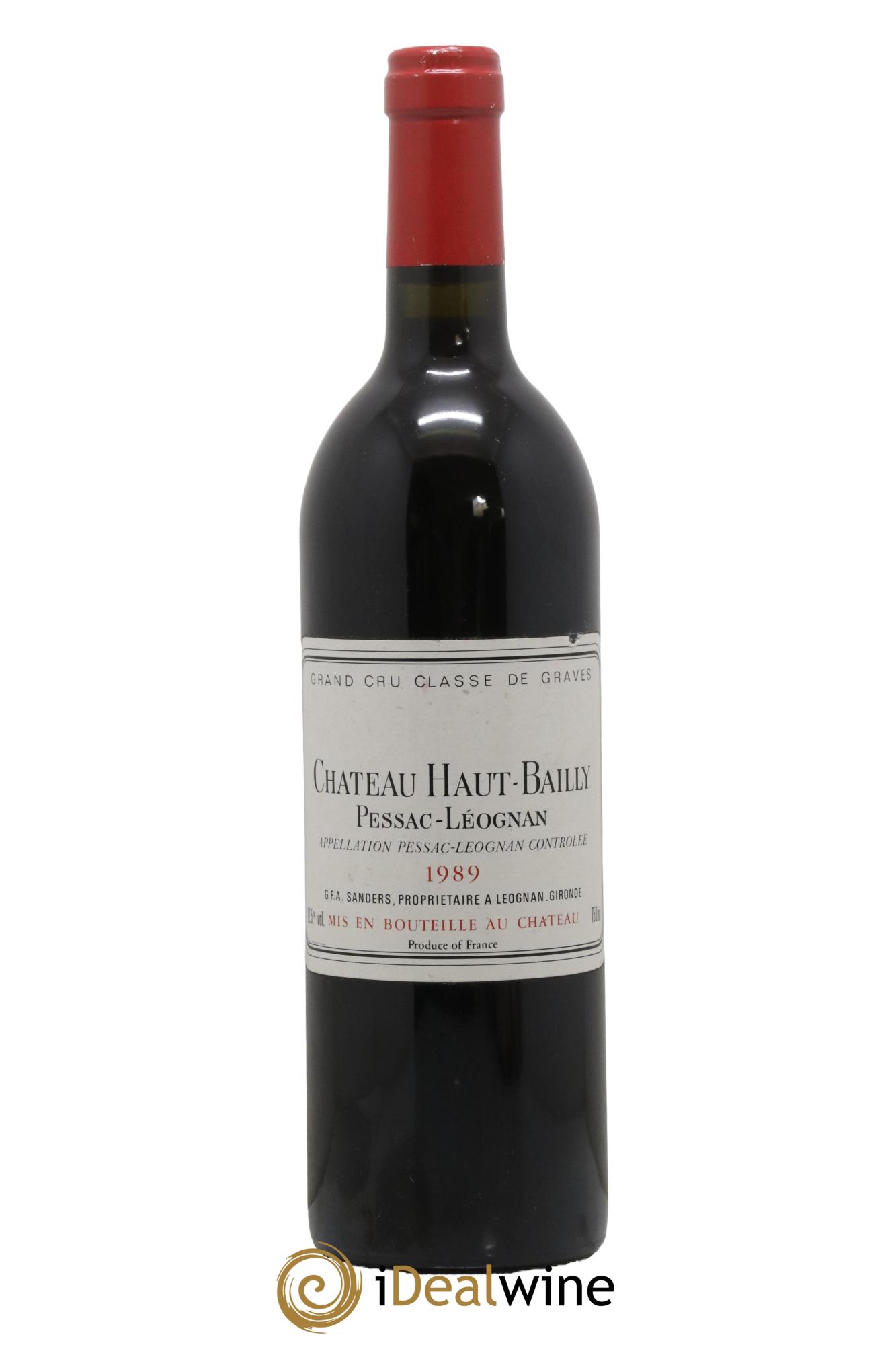 Château Haut-Bailly Cru Classé de Graves 1989 - Lot de 1 bouteille - 0