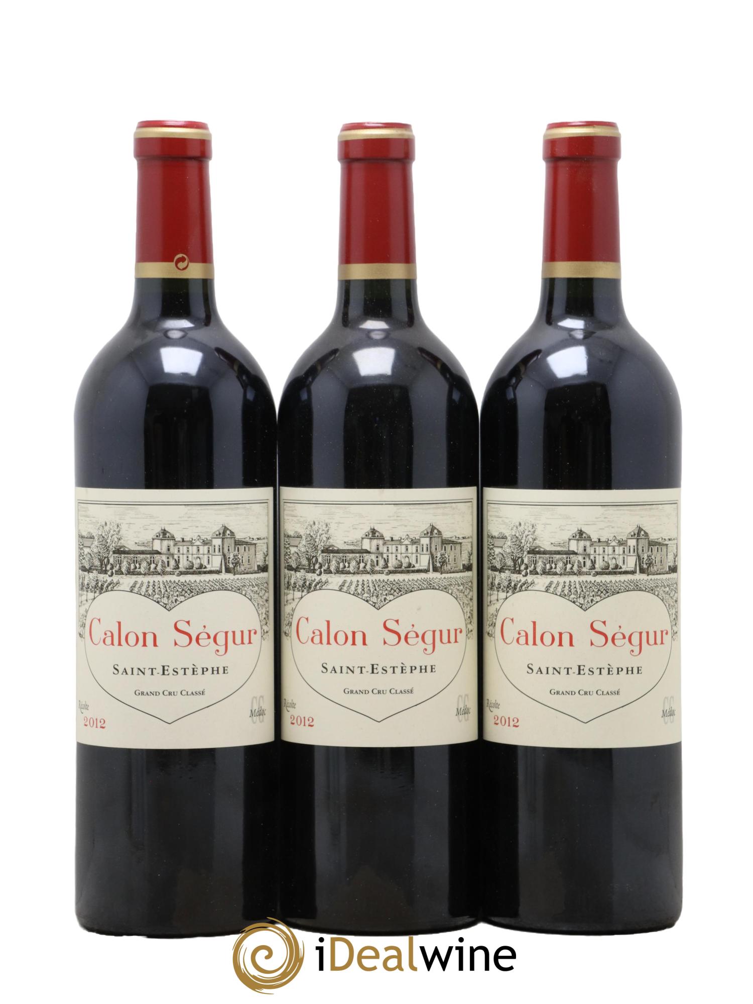 Château Calon Ségur 3ème Grand Cru Classé 2012 - Lotto di 3 bottiglie - 0