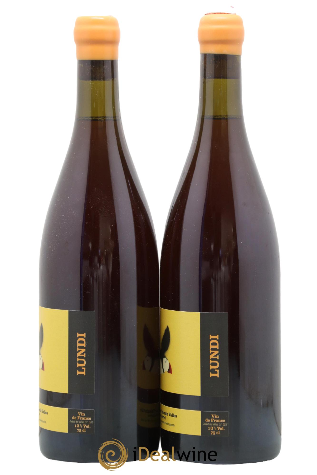 Vin de France Lundi Valentin Vallés 2018 - Lot de 2 bouteilles - 1