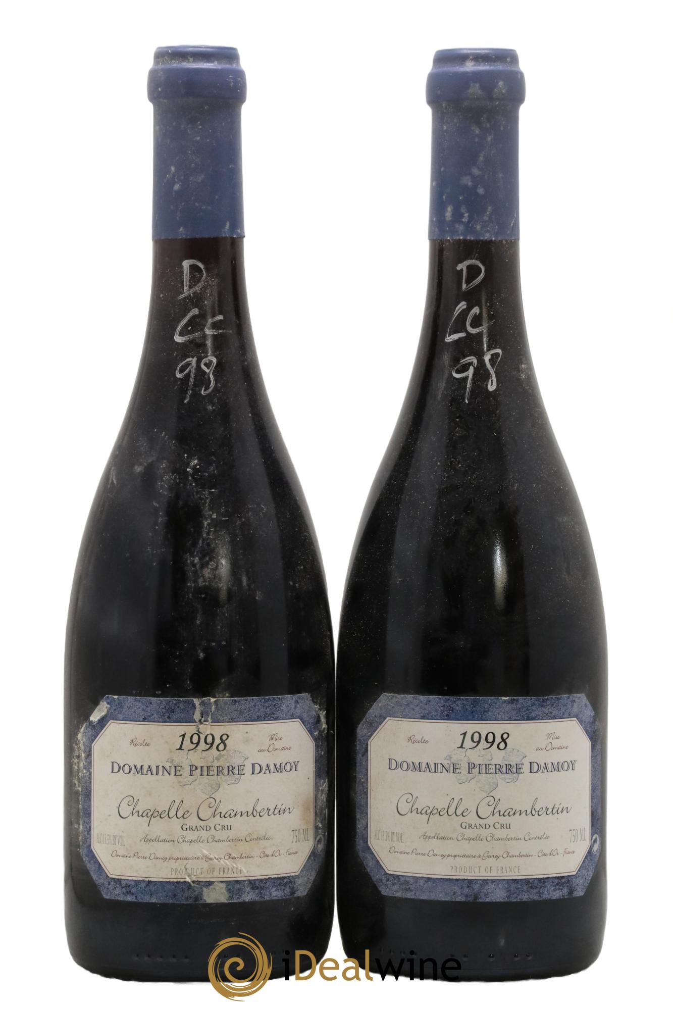 Chapelle-Chambertin Grand Cru Pierre Damoy 1998 - Lot de 2 bouteilles - 0