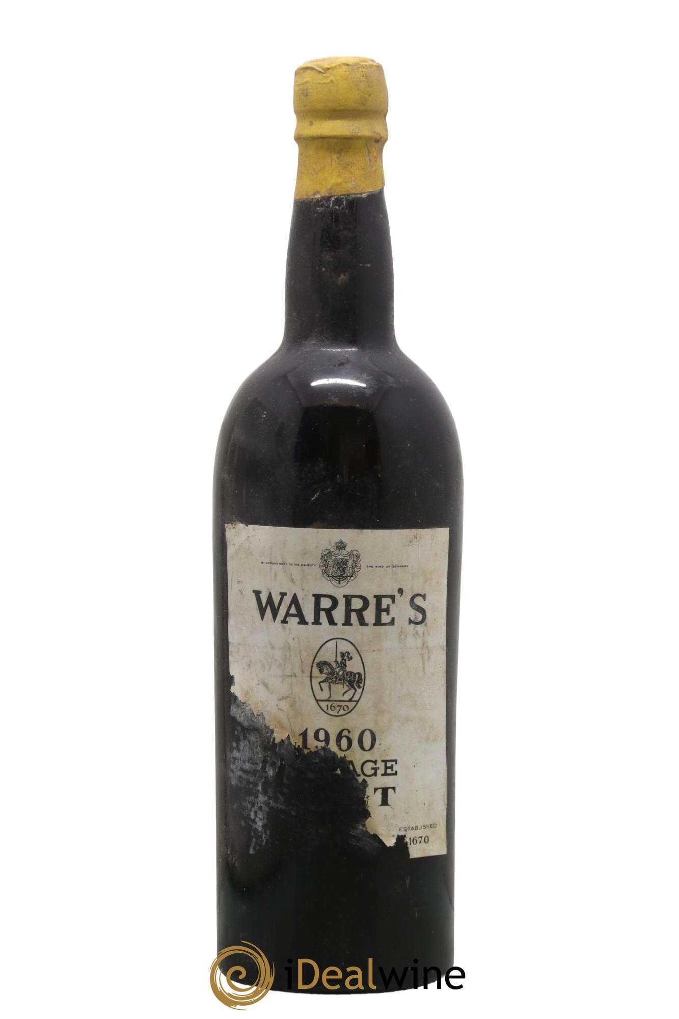 Porto Vintage Port Warre's 1960 - Lot de 1 bouteille - 0