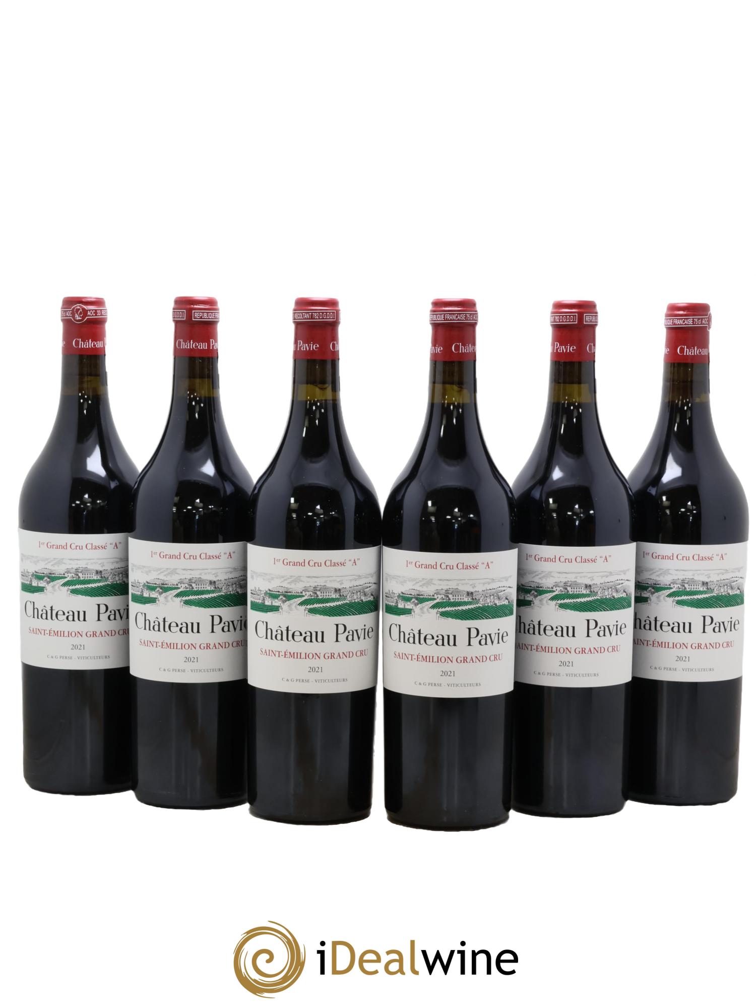 Château Pavie 1er Grand Cru Classé A 2021 - Lot de 6 bouteilles - 0