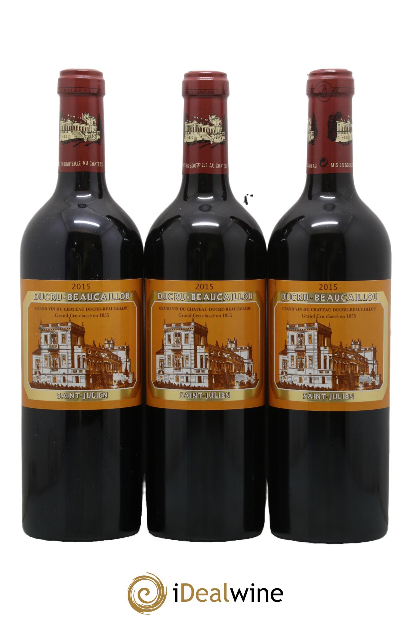 Château Ducru Beaucaillou 2ème Grand Cru Classé 2015 - Lot of 3 bottles - 0
