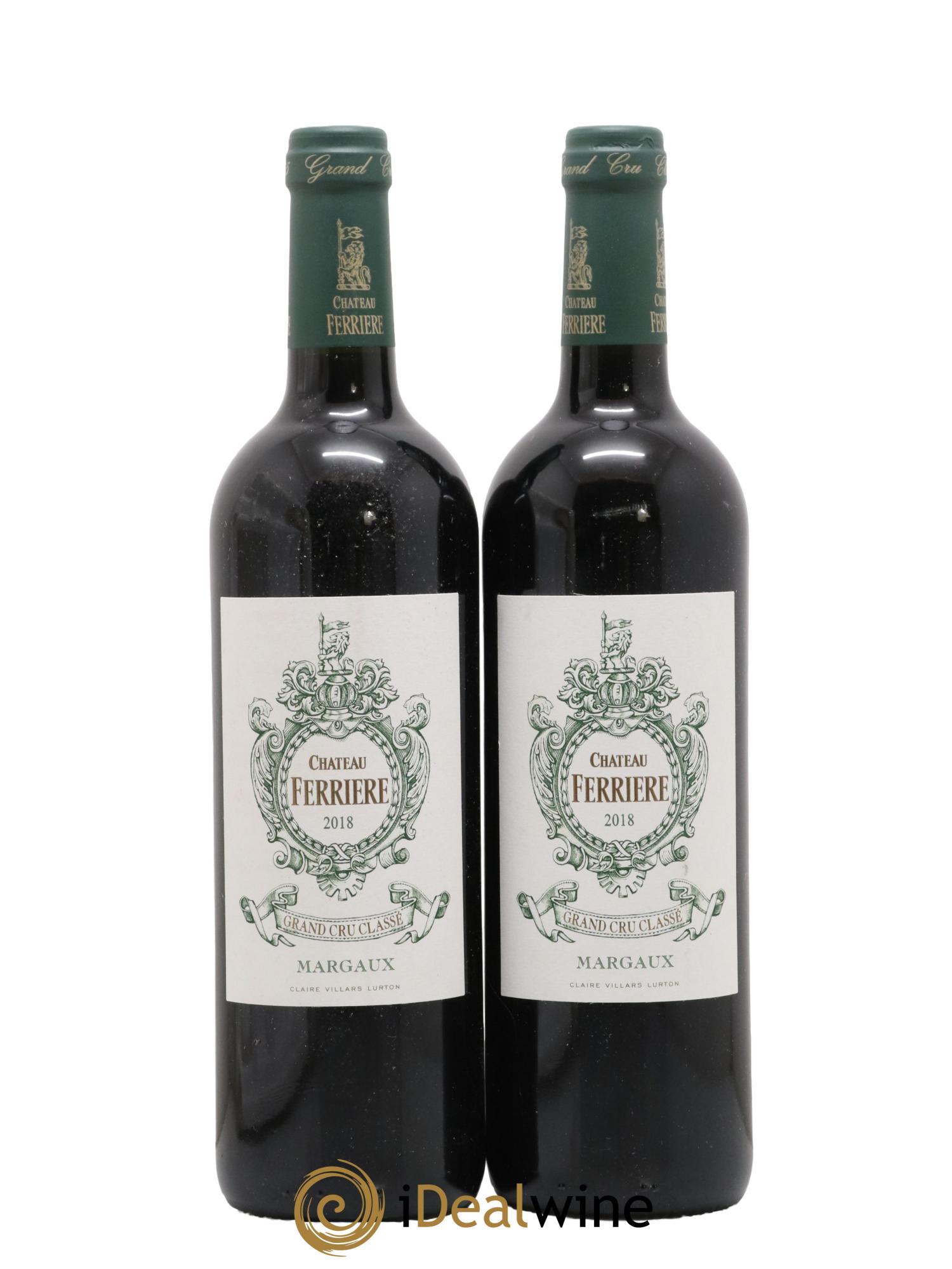 Château Ferrière 3ème Grand Cru Classé 2018 - Lot de 2 bouteilles - 0