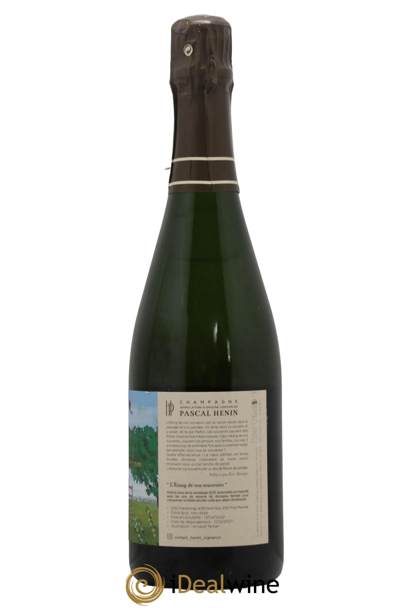 L'Etang de nos Souvenirs Romain Henin - Lot de 1 bouteille - 1