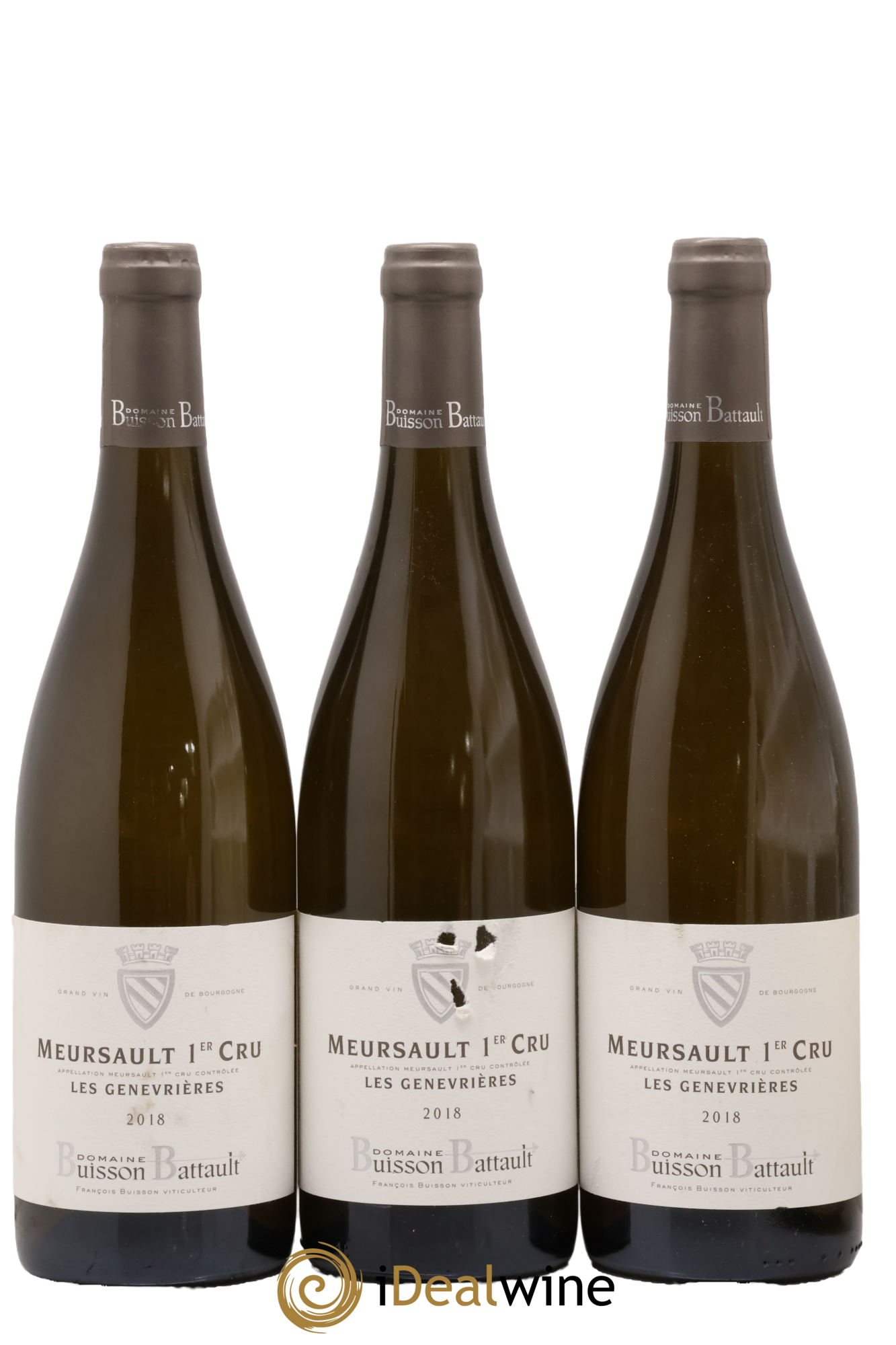 Meursault 1er Cru Genevrière Buisson Battault 2018 - Lot de 3 bouteilles - 0