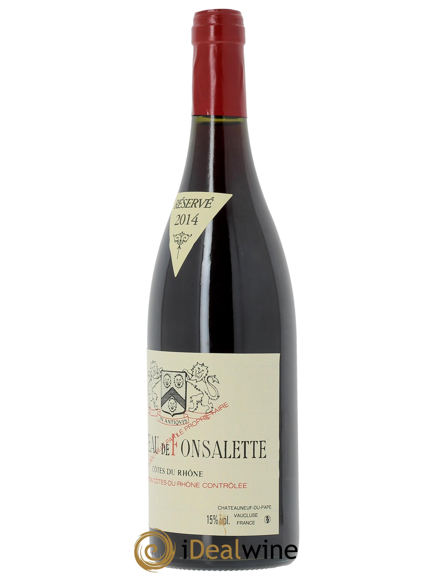 Côtes-du-Rhône Château de Fonsalette Emmanuel Reynaud  2014 - Lotto di 1 bottiglia - 1