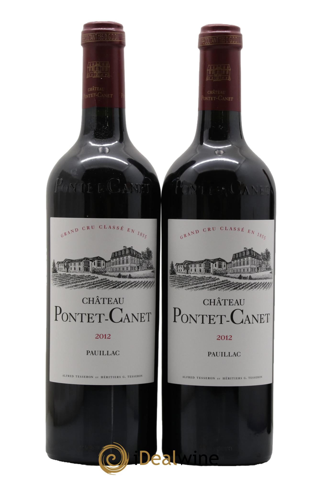 Château Pontet Canet 5ème Grand Cru Classé 2012 - Lot de 2 bouteilles - 0