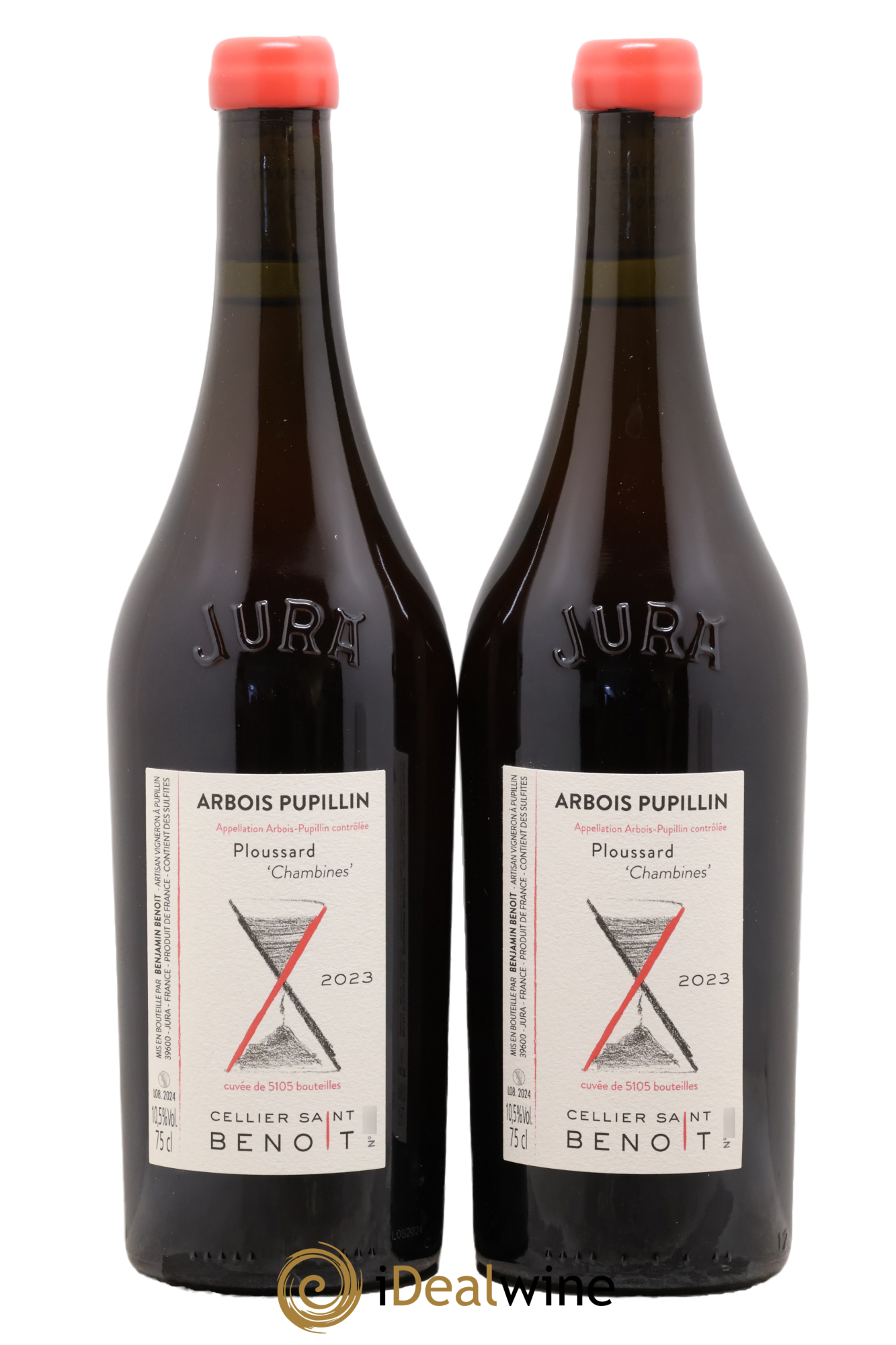 Arbois-Pupillin Ploussard Chambines Cellier Saint Benoît 2023 - Lot of 2 bottles - 0