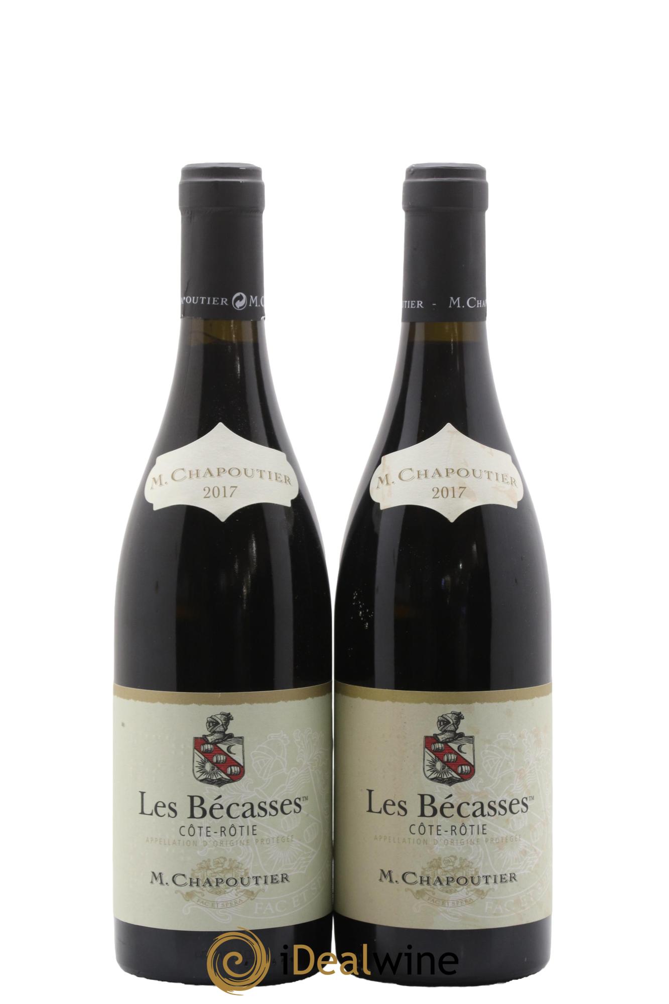 Côte-Rôtie Les Bécasses Chapoutier 2017 - Lot de 2 bouteilles - 0
